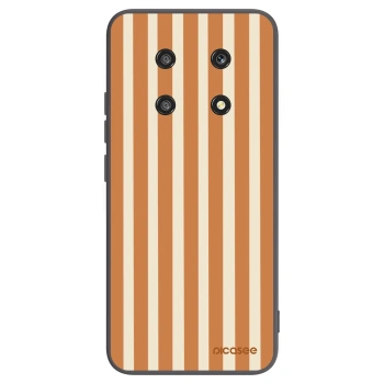 Picasee silikónový čierny obal pre Honor Magic4 Lite 5G - Orange lines