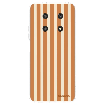 Picasee silikónový prehľadný obal pre Honor Magic4 Lite 5G - Orange lines