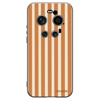Picasee silikónový čierny obal pre Xiaomi 17 Ultra - Orange lines