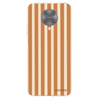 Picasee silikónový prehľadný obal pre Xiaomi Poco F2 Pro - Orange lines