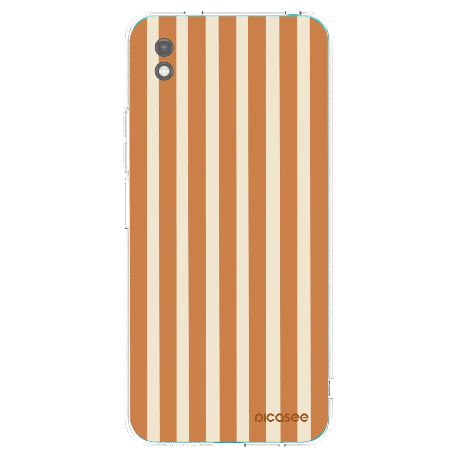 Picasee silikónový čierny obal pre Xiaomi Redmi 9A - Orange lines