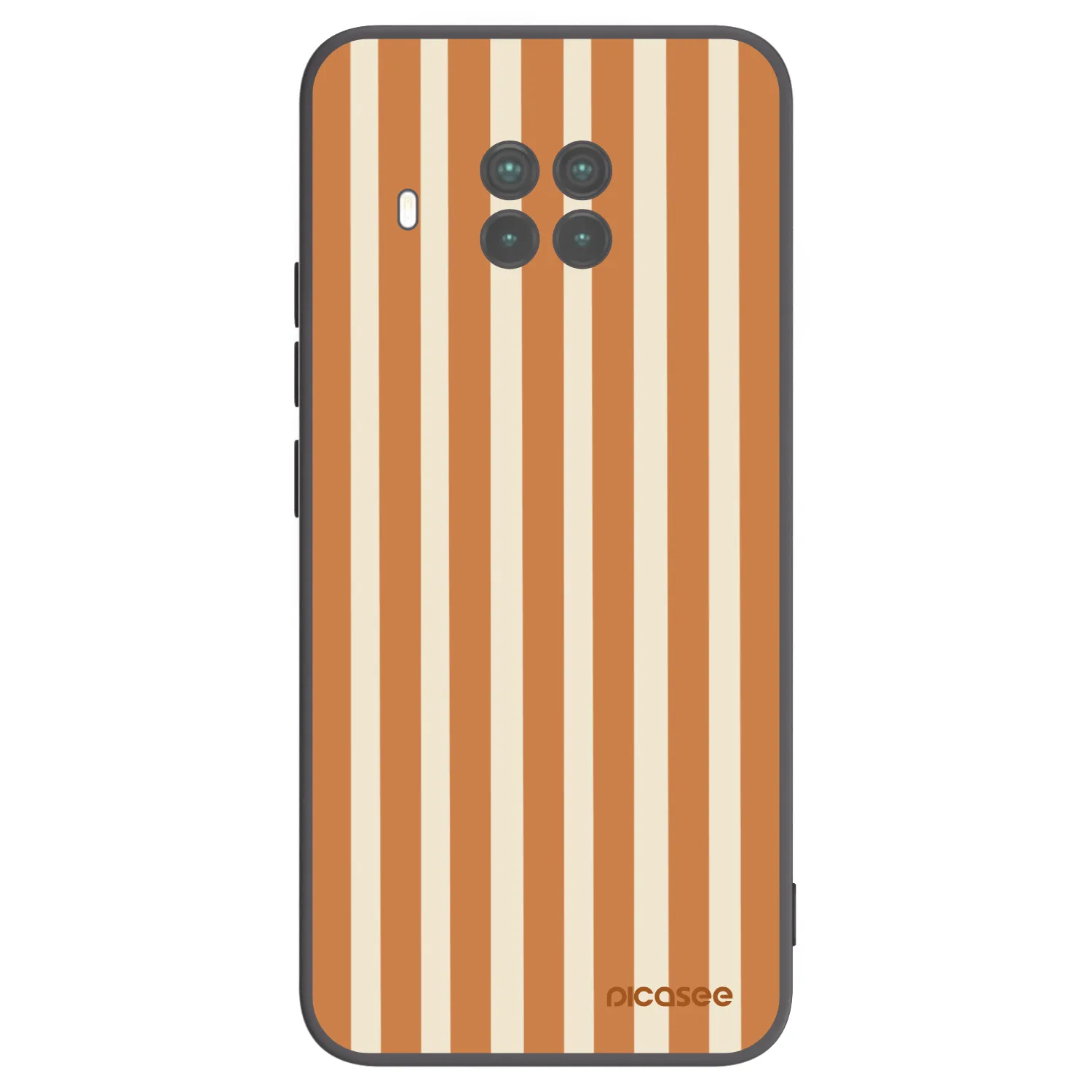 Picasee silikónový čierny obal pre Xiaomi Mi 10T Lite - Orange lines