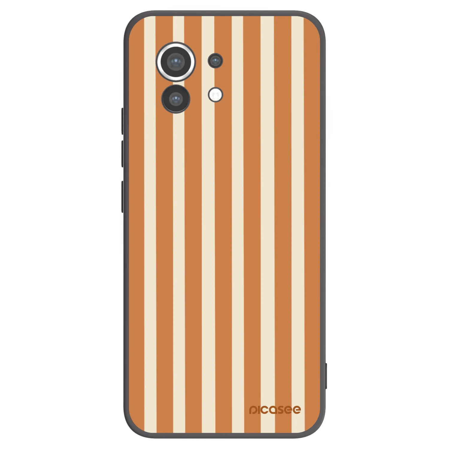 Picasee silikónový čierny obal pre Xiaomi Mi 11 - Orange lines