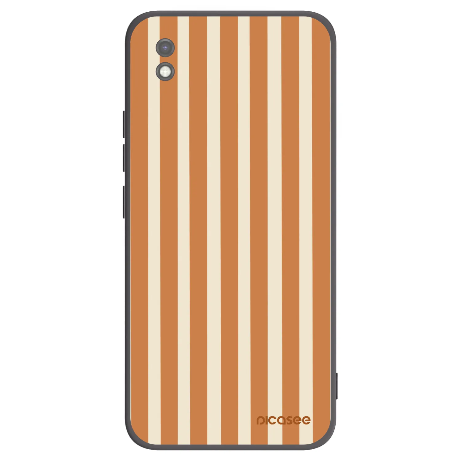 Picasee silikónový čierny obal pre Xiaomi Redmi 9AT - Orange lines