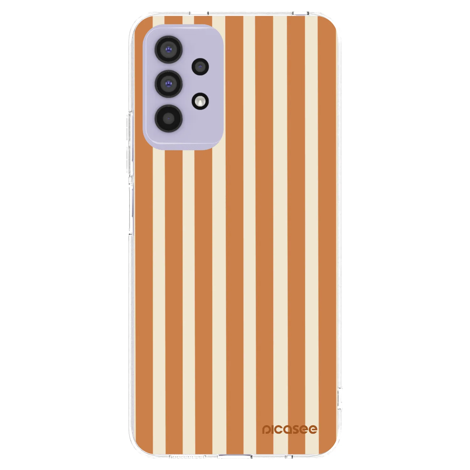 Picasee silikónový prehľadný obal pre Samsung Galaxy A32 4G SM-A325F - Orange lines