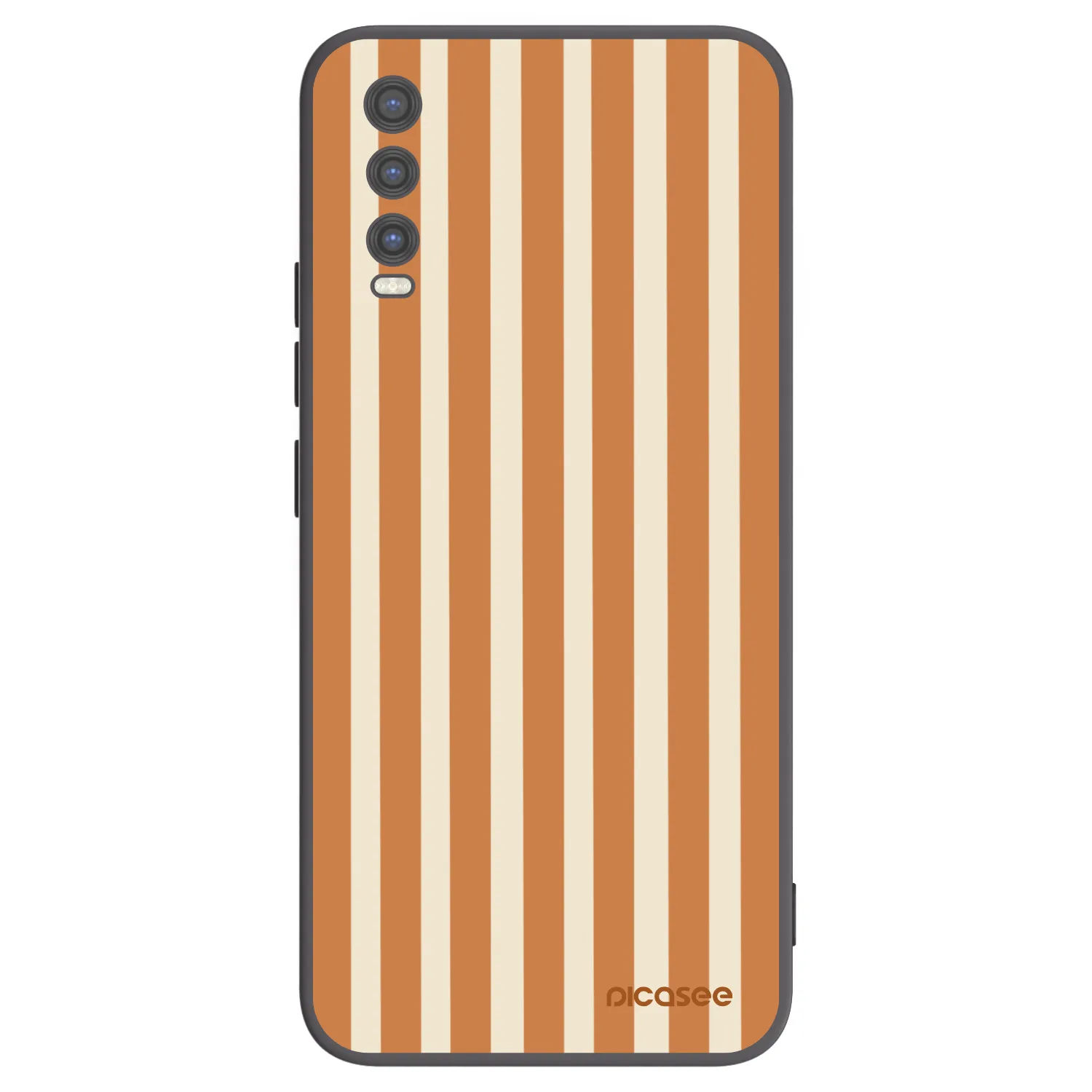 Picasee silikónový čierny obal pre Vivo Y20s - Orange lines