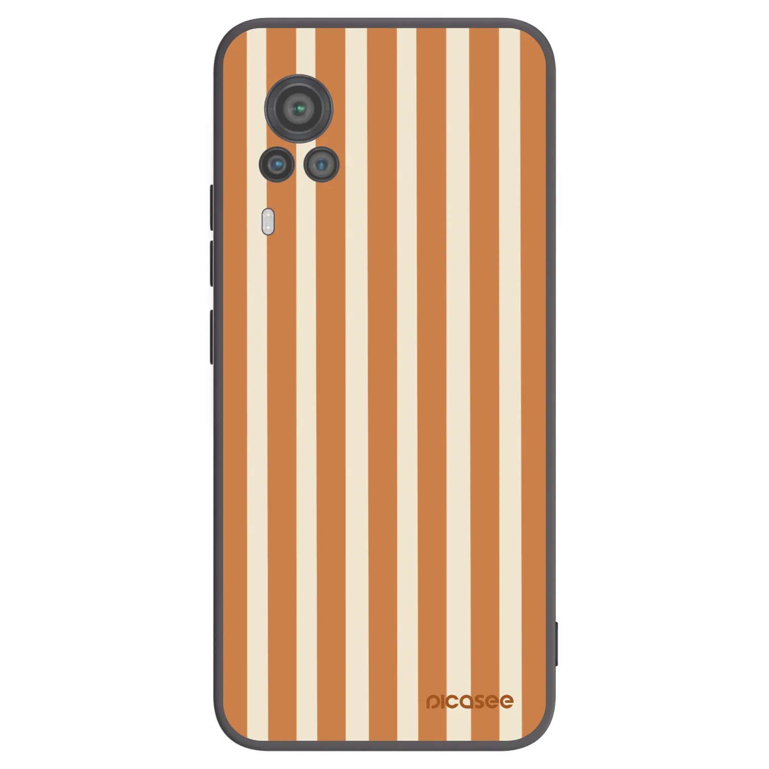 Picasee silikónový čierny obal pre Vivo X60 Pro 5G - Orange lines
