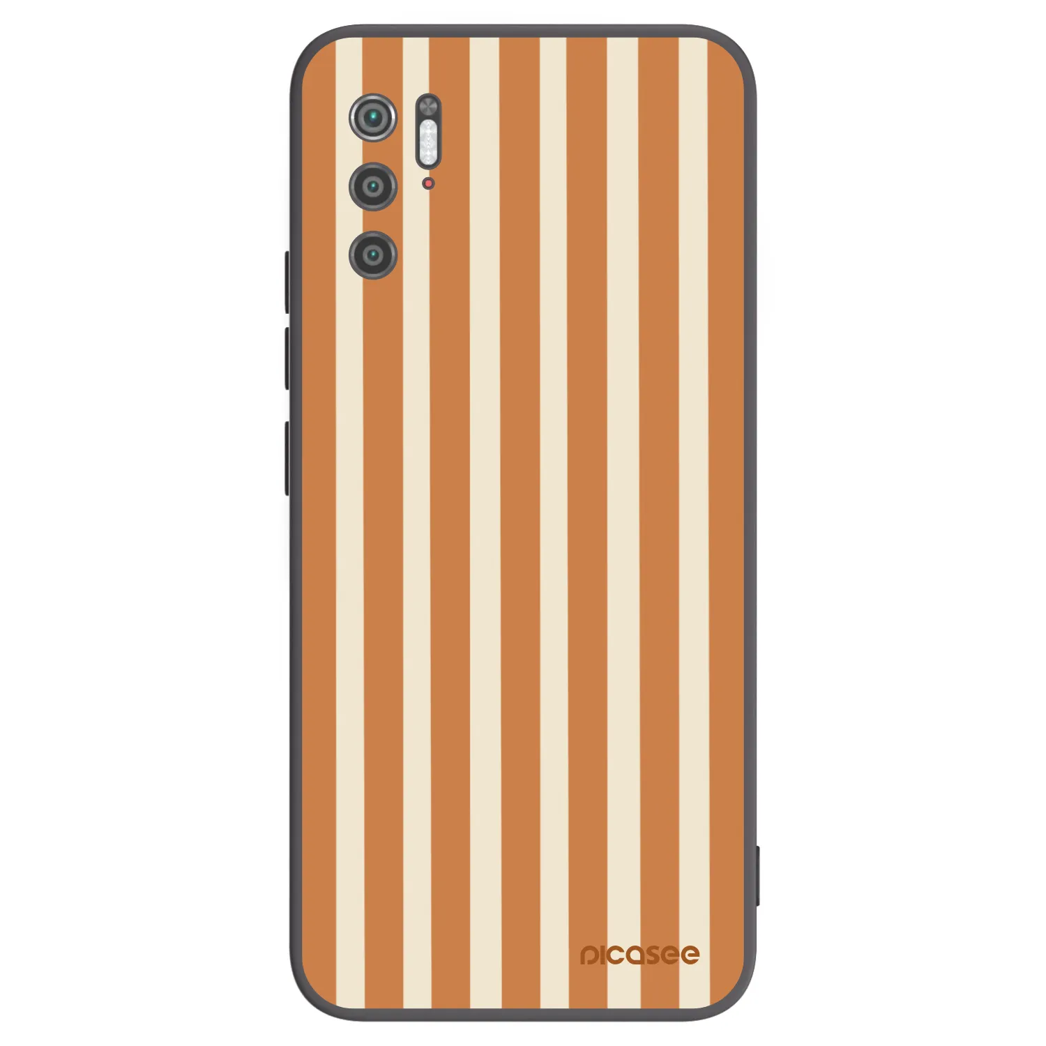 Picasee silikónový čierny obal pre Xiaomi Poco M3 Pro 5G - Orange lines