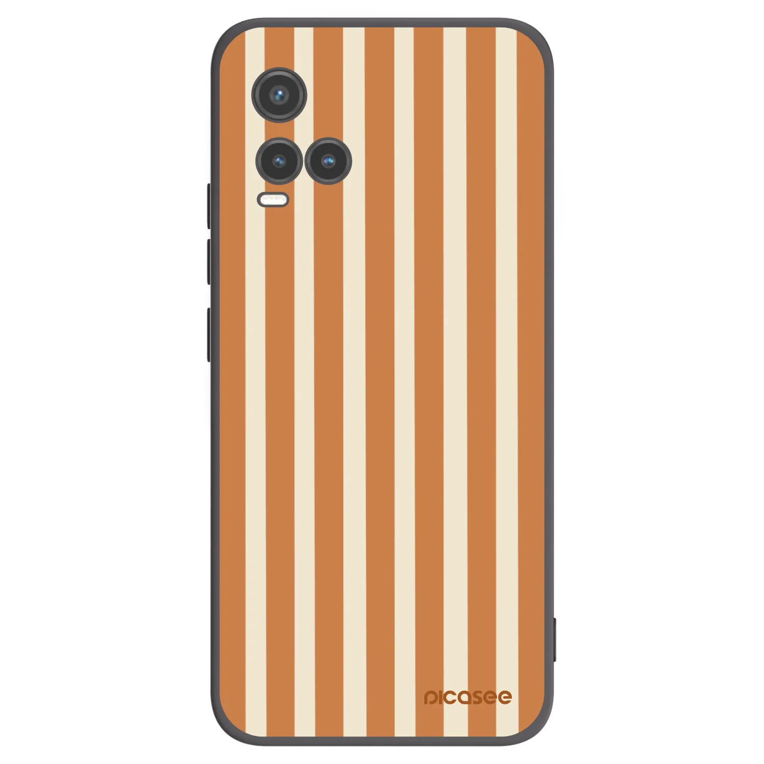 Picasee silikónový čierny obal pre Vivo Y33s - Orange lines