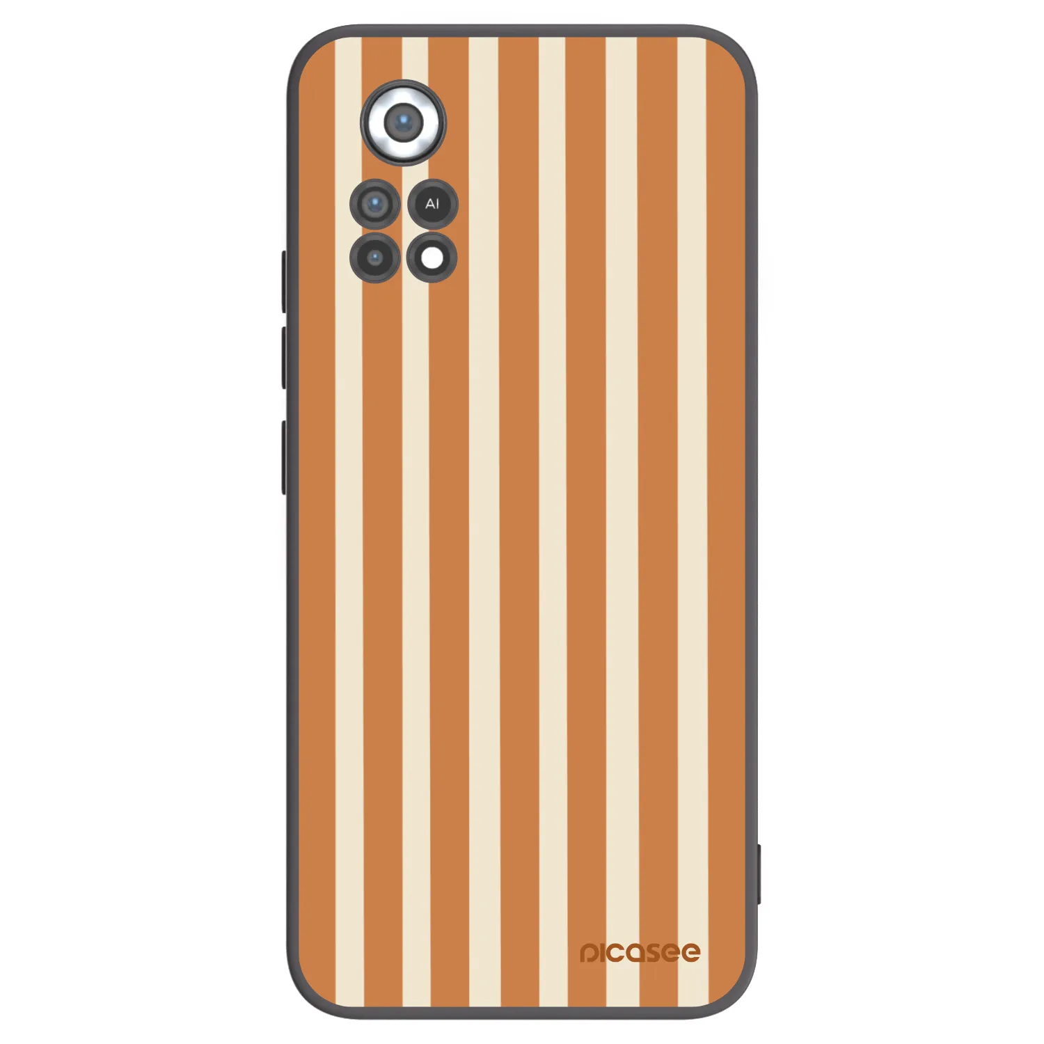 Picasee silikónový čierny obal pre Xiaomi Poco X4 Pro 5G - Orange lines
