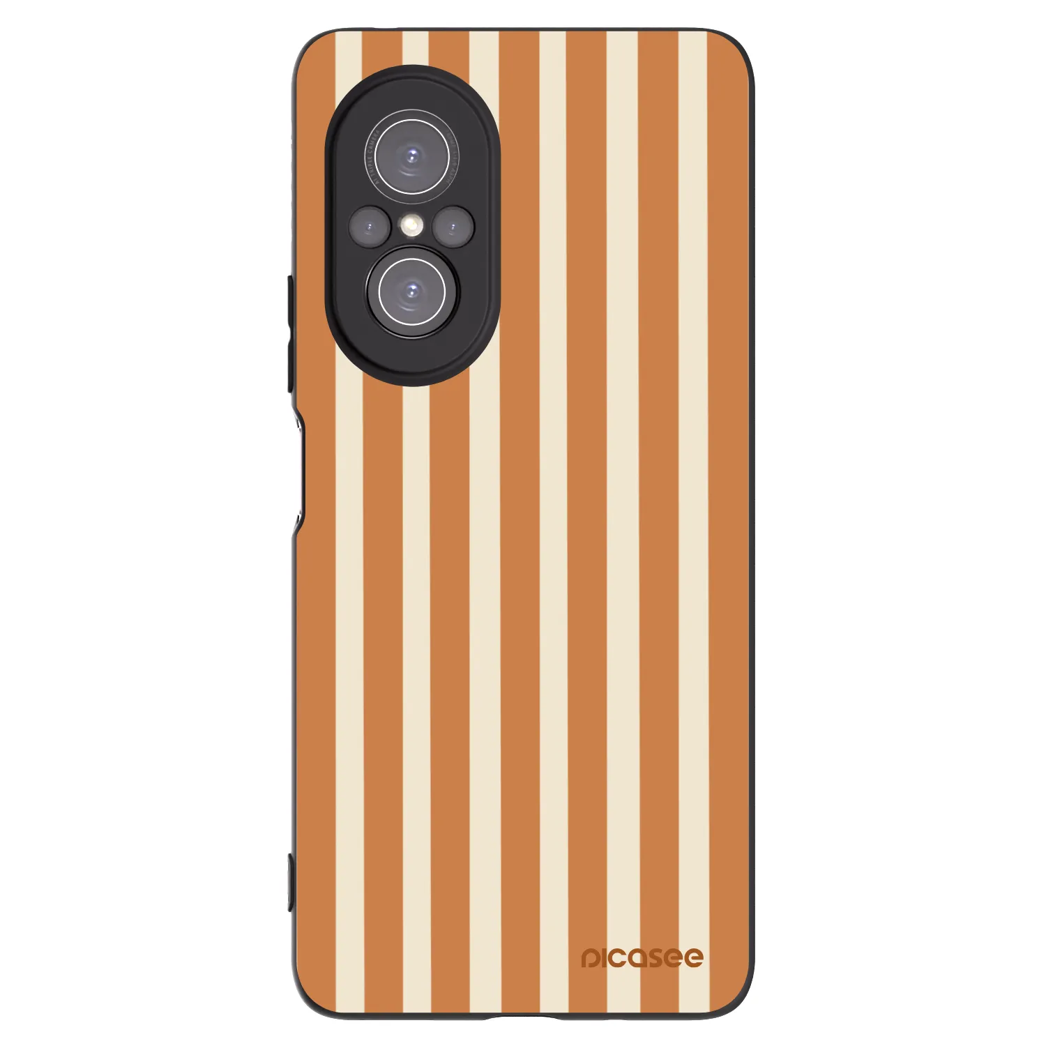 Picasee silikónový čierny obal pre Huawei Nova 9 SE - Orange lines
