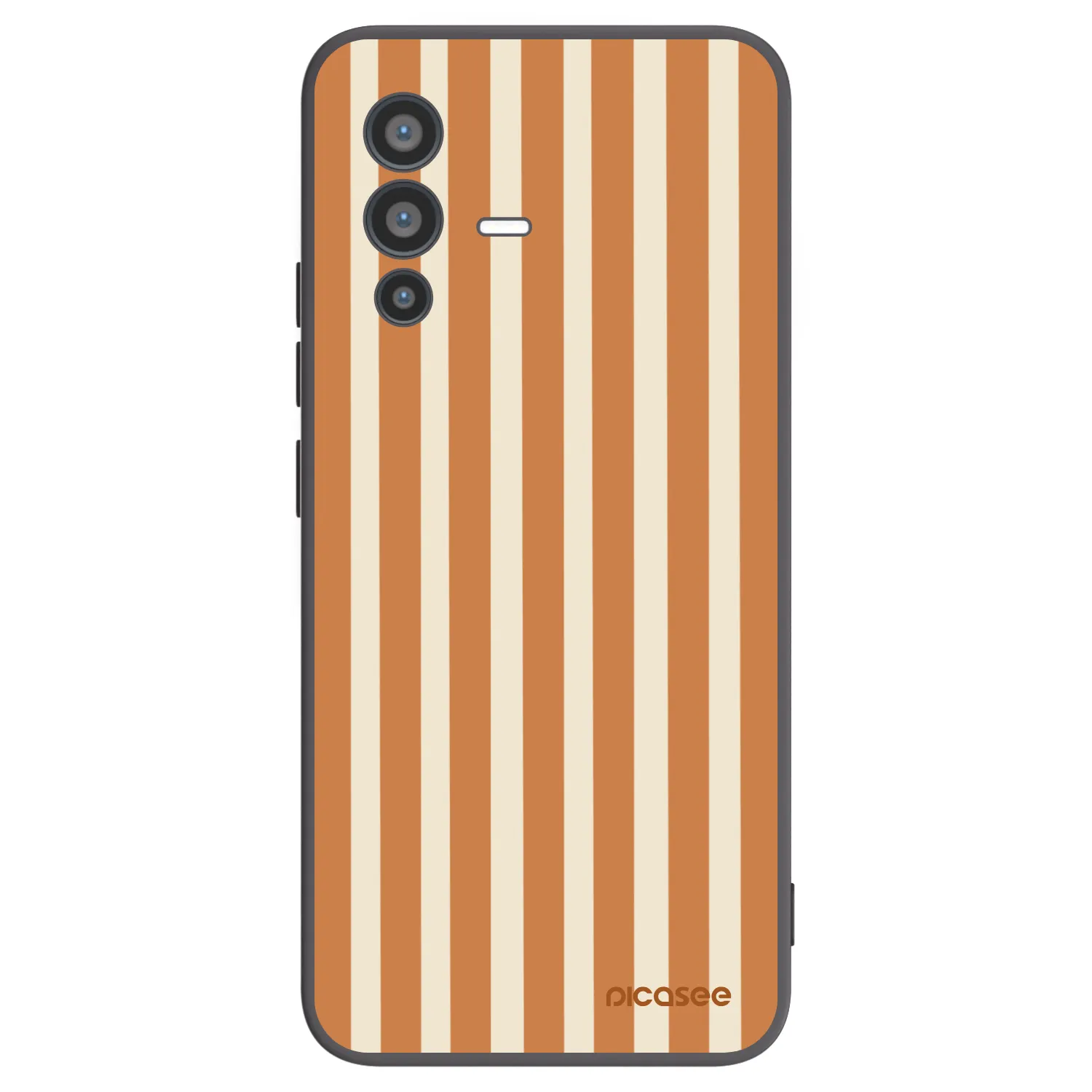Picasee silikónový čierny obal pre Vivo V23 5G - Orange lines
