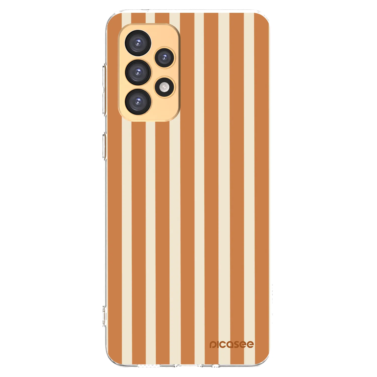 Picasee silikónový prehľadný obal pre Samsung Galaxy A33 5G A336 - Orange lines