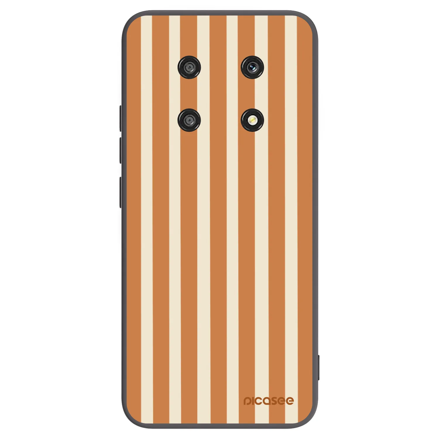 Picasee silikónový čierny obal pre Honor Magic4 Lite 5G - Orange lines