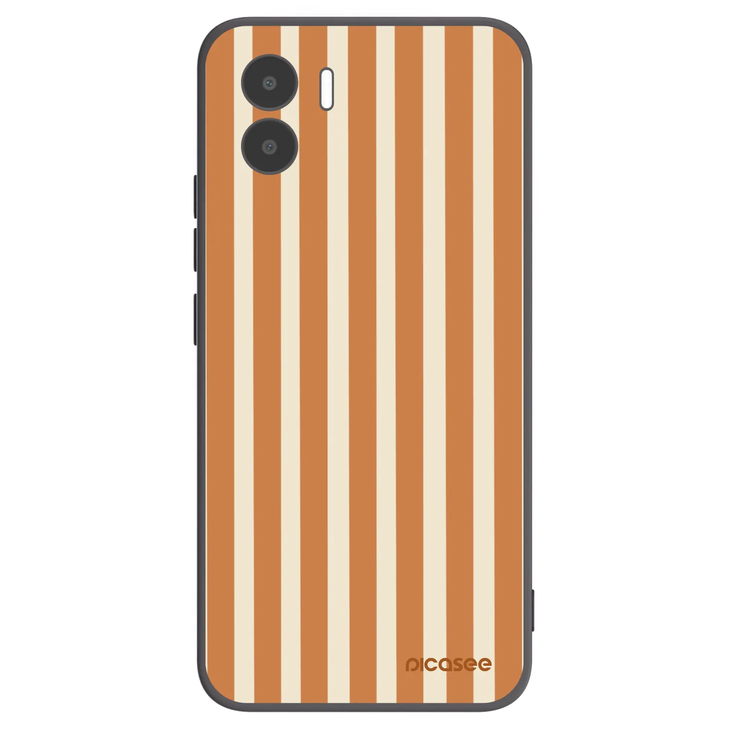 Picasee silikónový čierny obal pre Xiaomi Redmi A1 - Orange lines