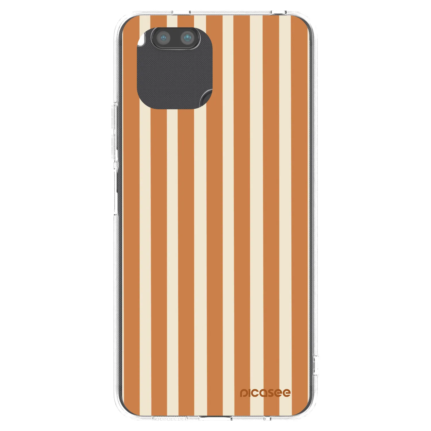 Picasee silikónový prehľadný obal pre Xiaomi Redmi A1 - Orange lines