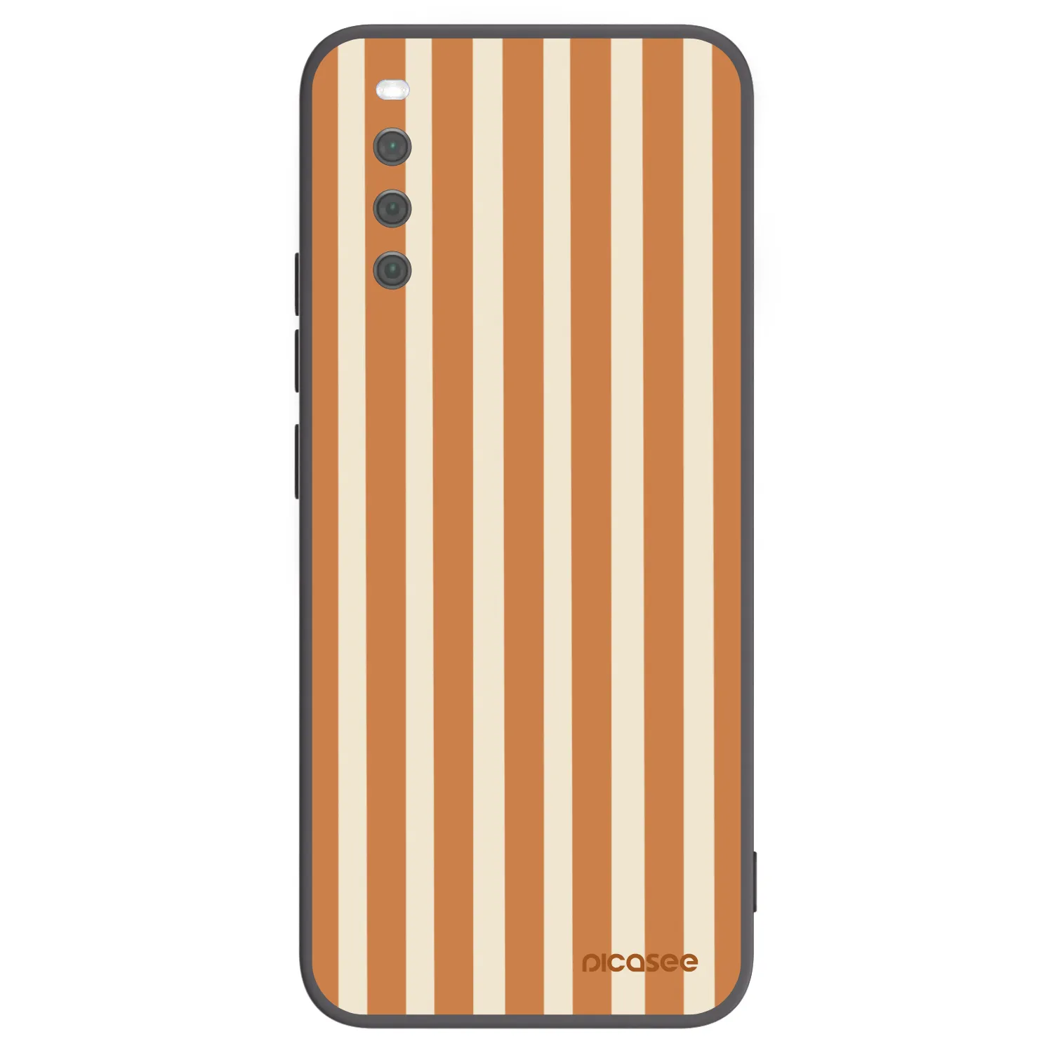 Picasee silikónový čierny obal pre Sony Xperia 10 III - Orange lines