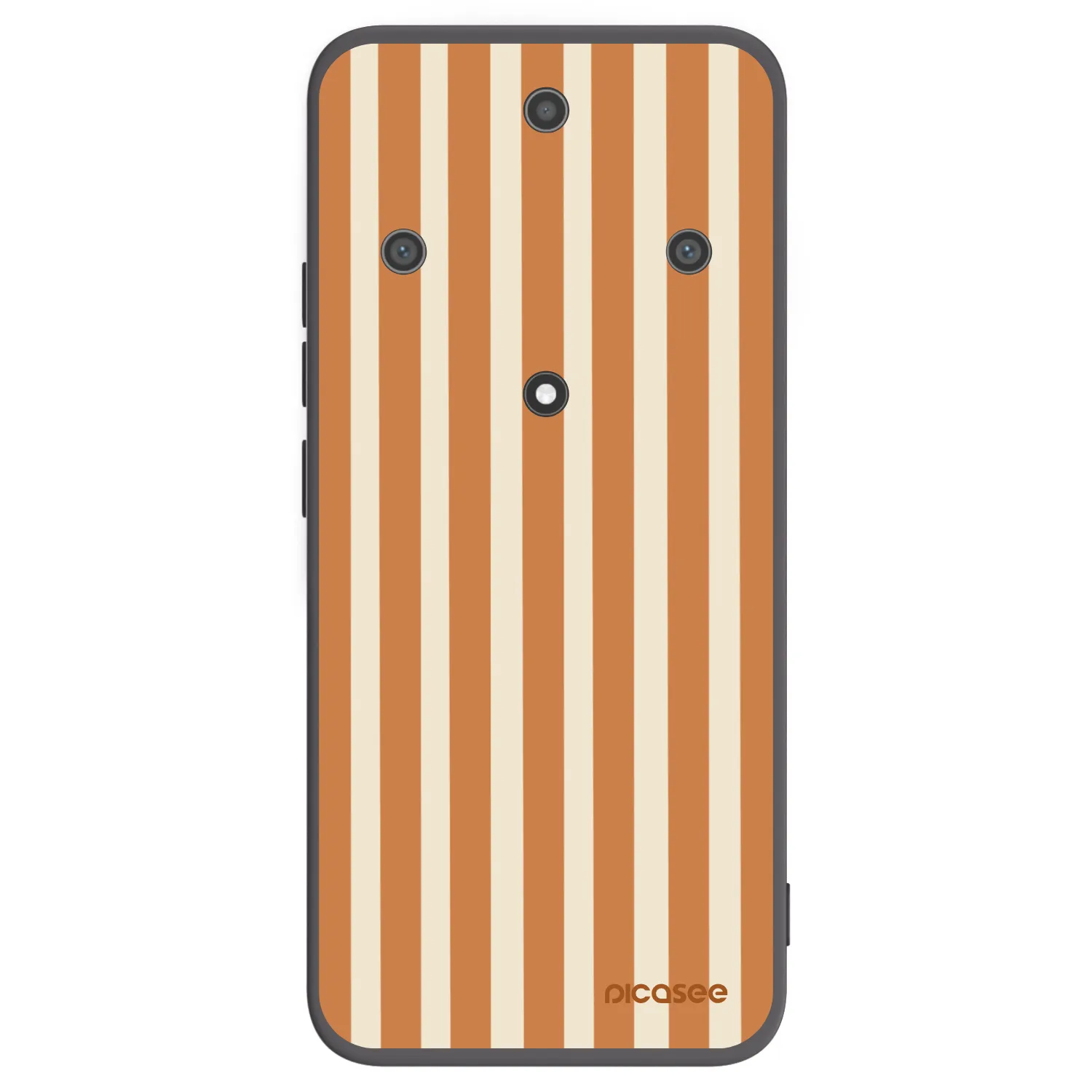 Picasee silikónový čierny obal pre Honor Magic5 Lite 5G - Orange lines