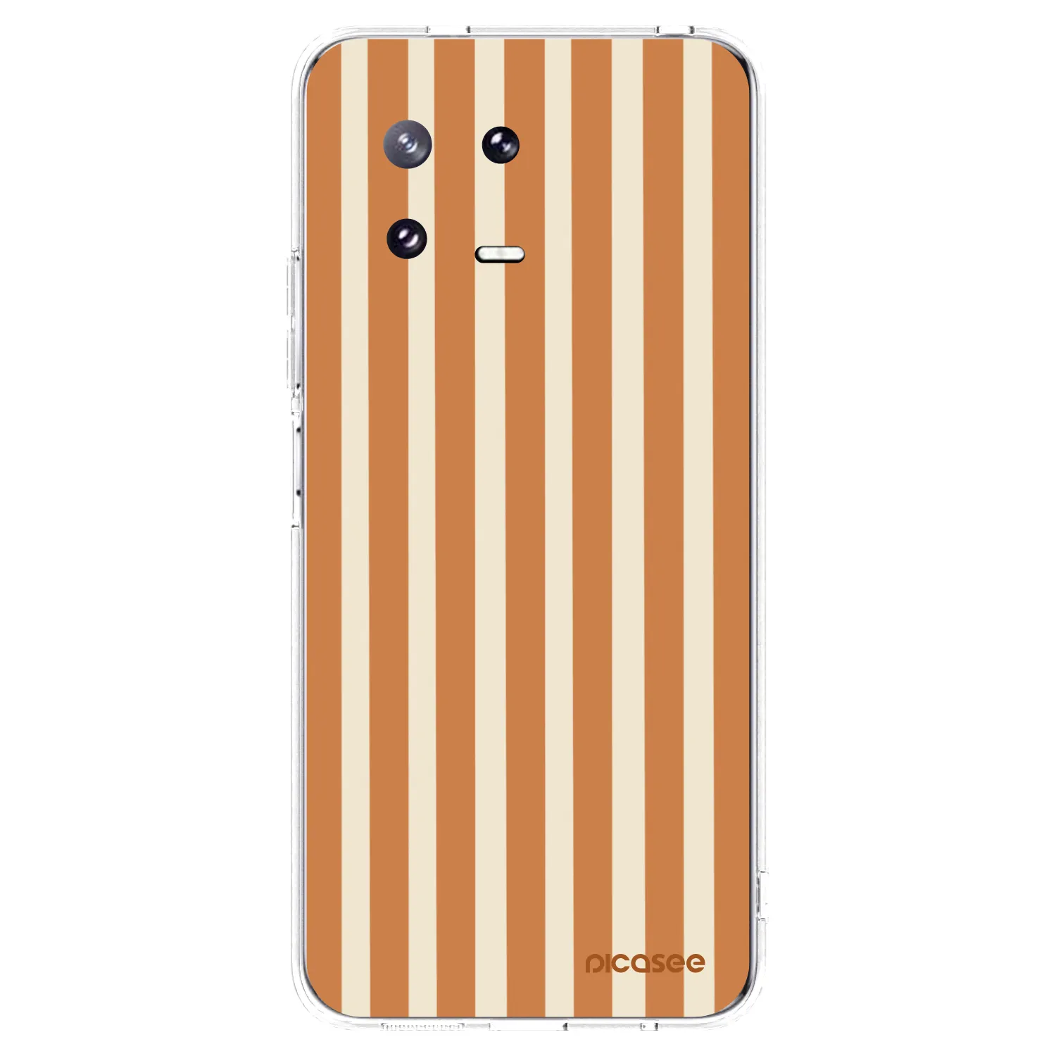 Picasee silikónový prehľadný obal pre Xiaomi 13 Pro - Orange lines