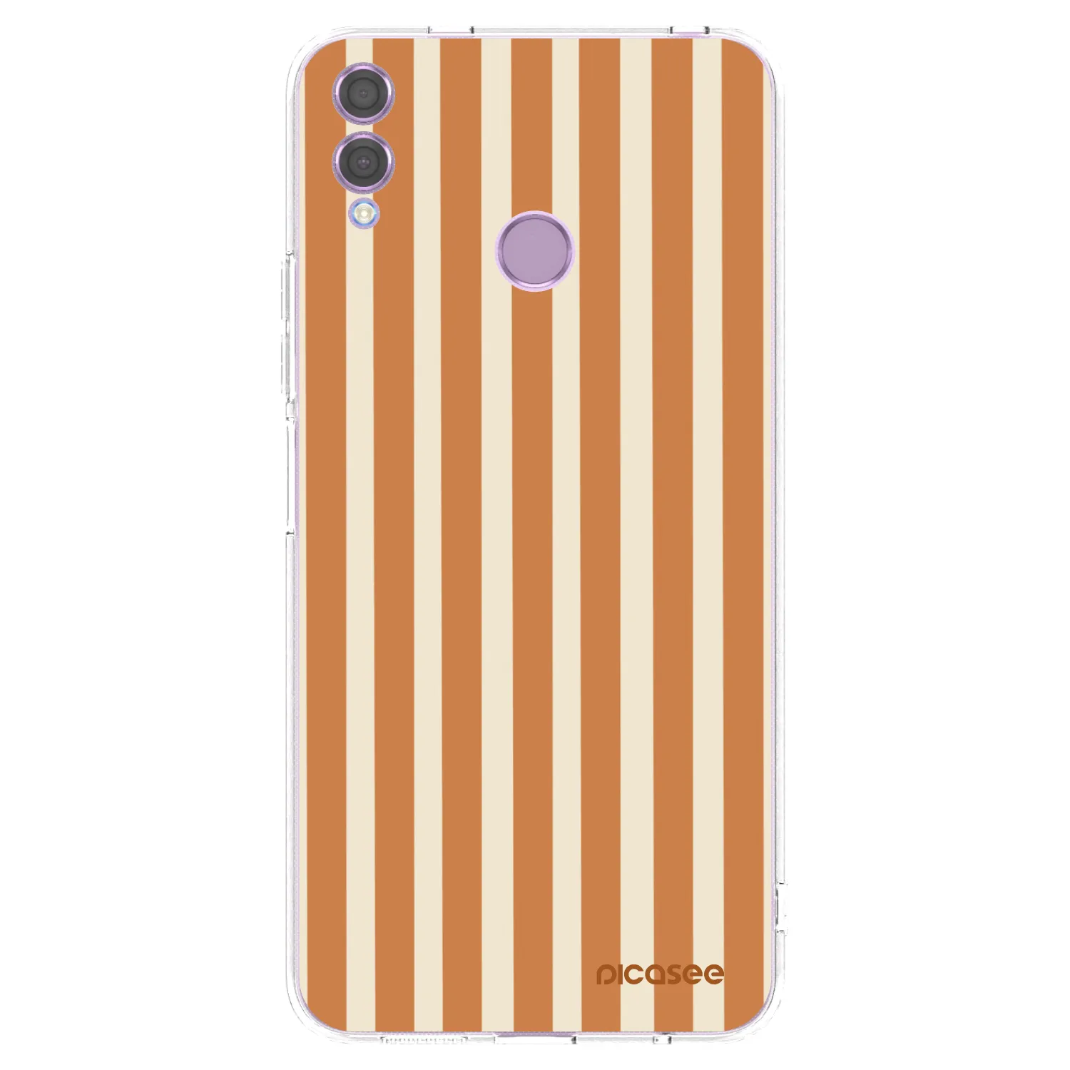 Picasee silikónový prehľadný obal pre Honor 8X - Orange lines