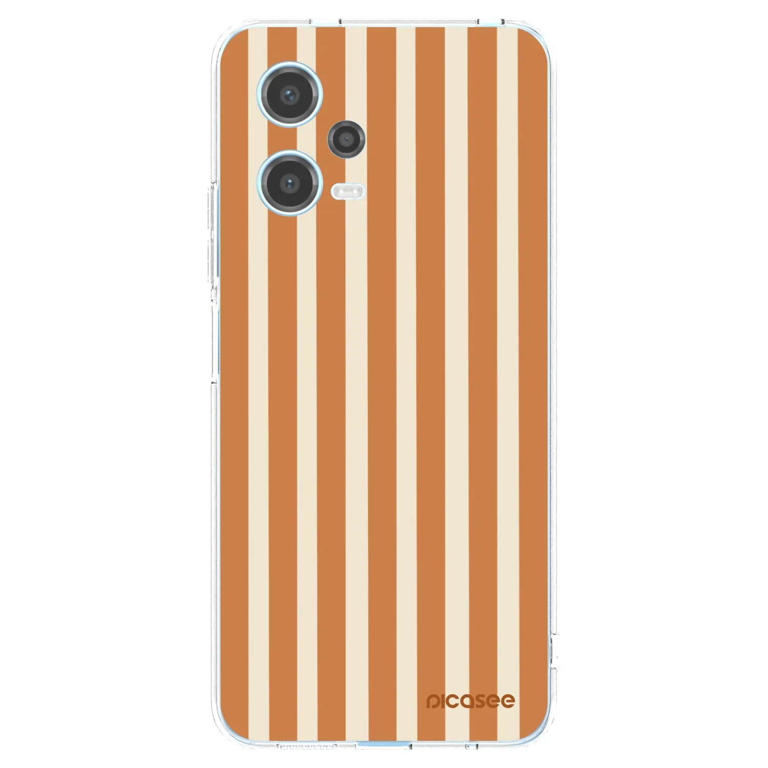 Picasee silikónový prehľadný obal pre Xiaomi Redmi Note 12 5G - Orange lines