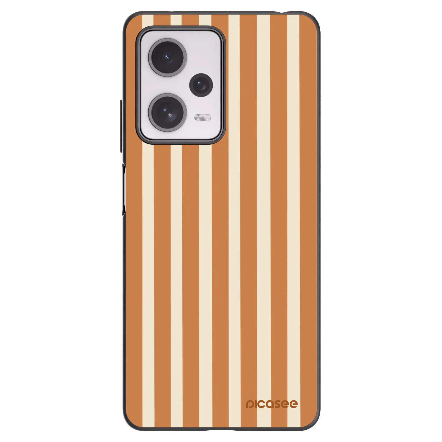 Picasee silikónový čierny obal pre Xiaomi Redmi Note 12 Pro+ 5G - Orange lines