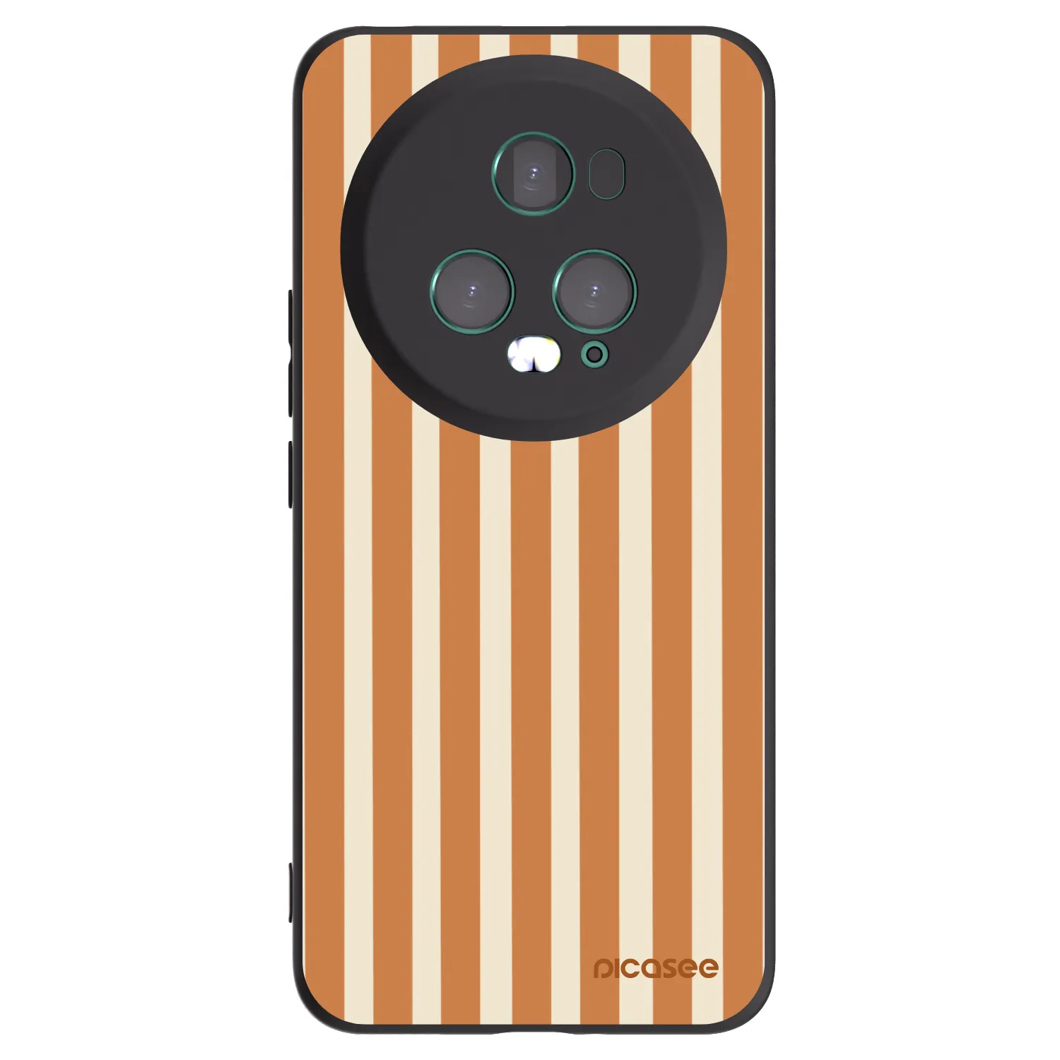 Picasee silikónový čierny obal pre Honor Magic5 Pro - Orange lines