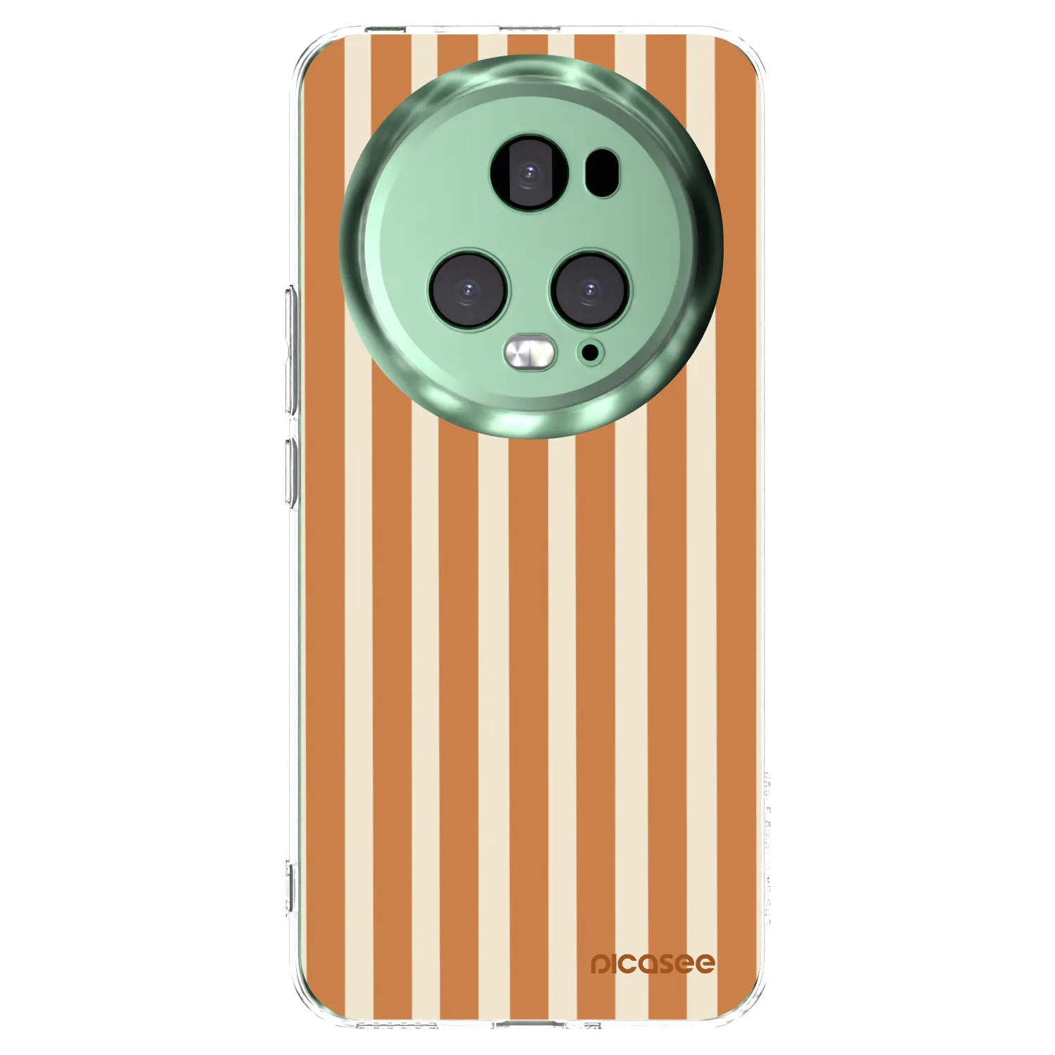 Picasee silikónový prehľadný obal pre Honor Magic5 Pro - Orange lines