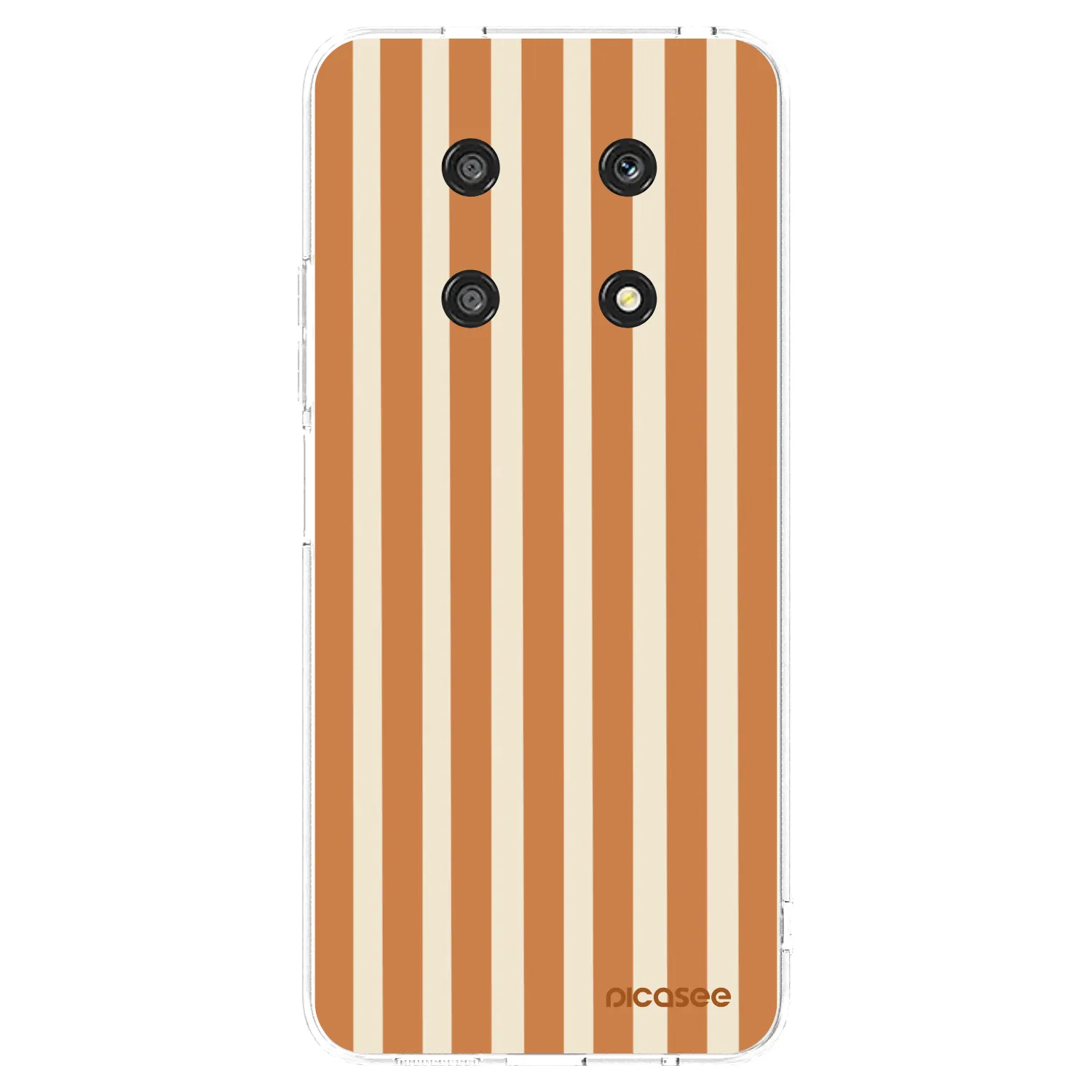 Picasee silikónový prehľadný obal pre Honor Magic4 Lite 5G - Orange lines