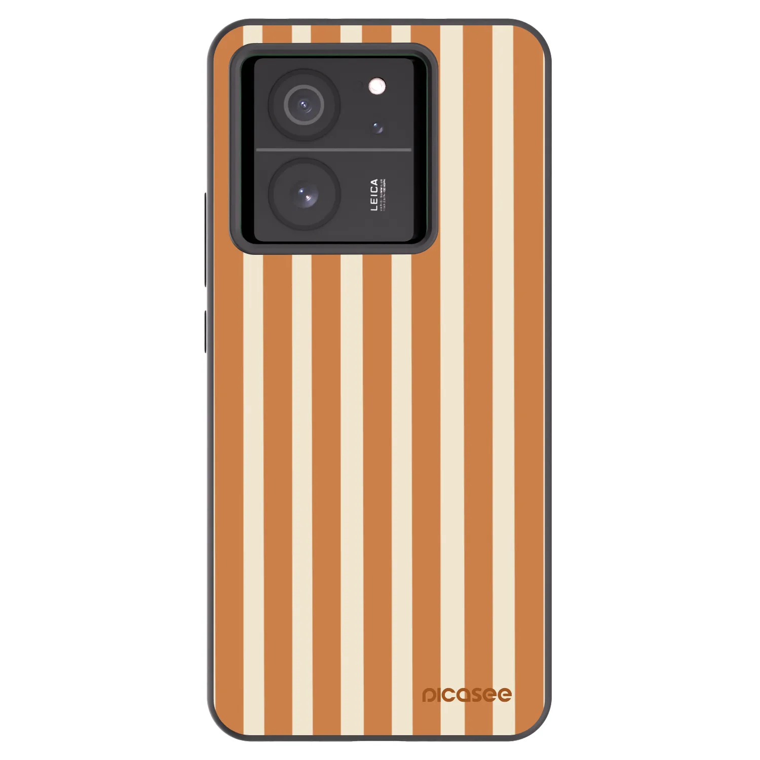 Picasee silikónový čierny obal pre Xiaomi 13T - Orange lines