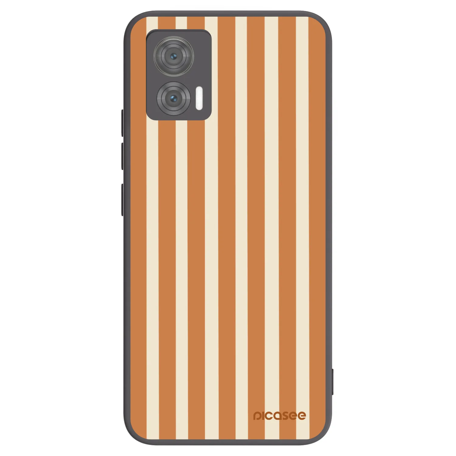 Picasee silikónový čierny obal pre Motorola Edge 30 Neo - Orange lines