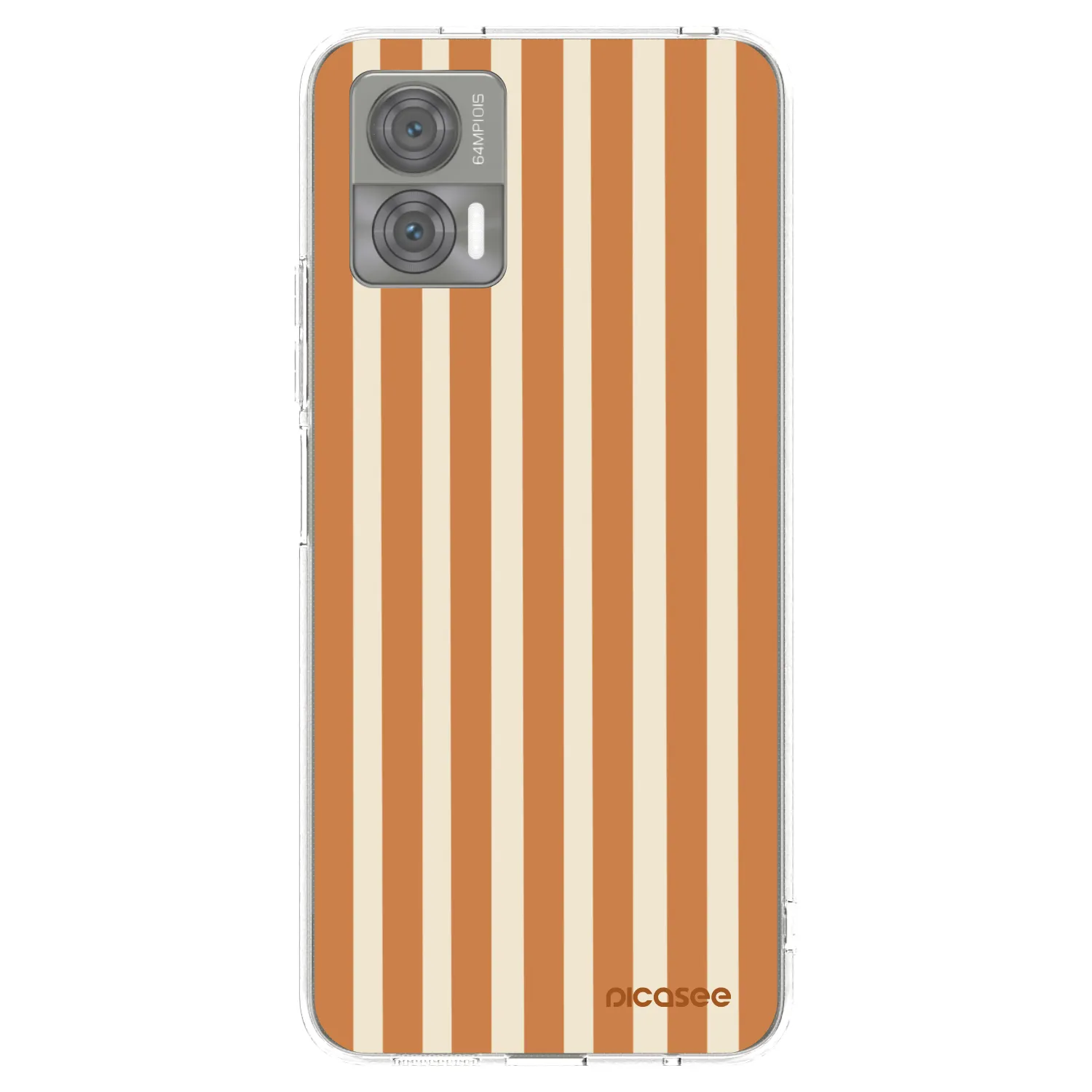 Picasee silikónový prehľadný obal pre Motorola Edge 30 Neo - Orange lines
