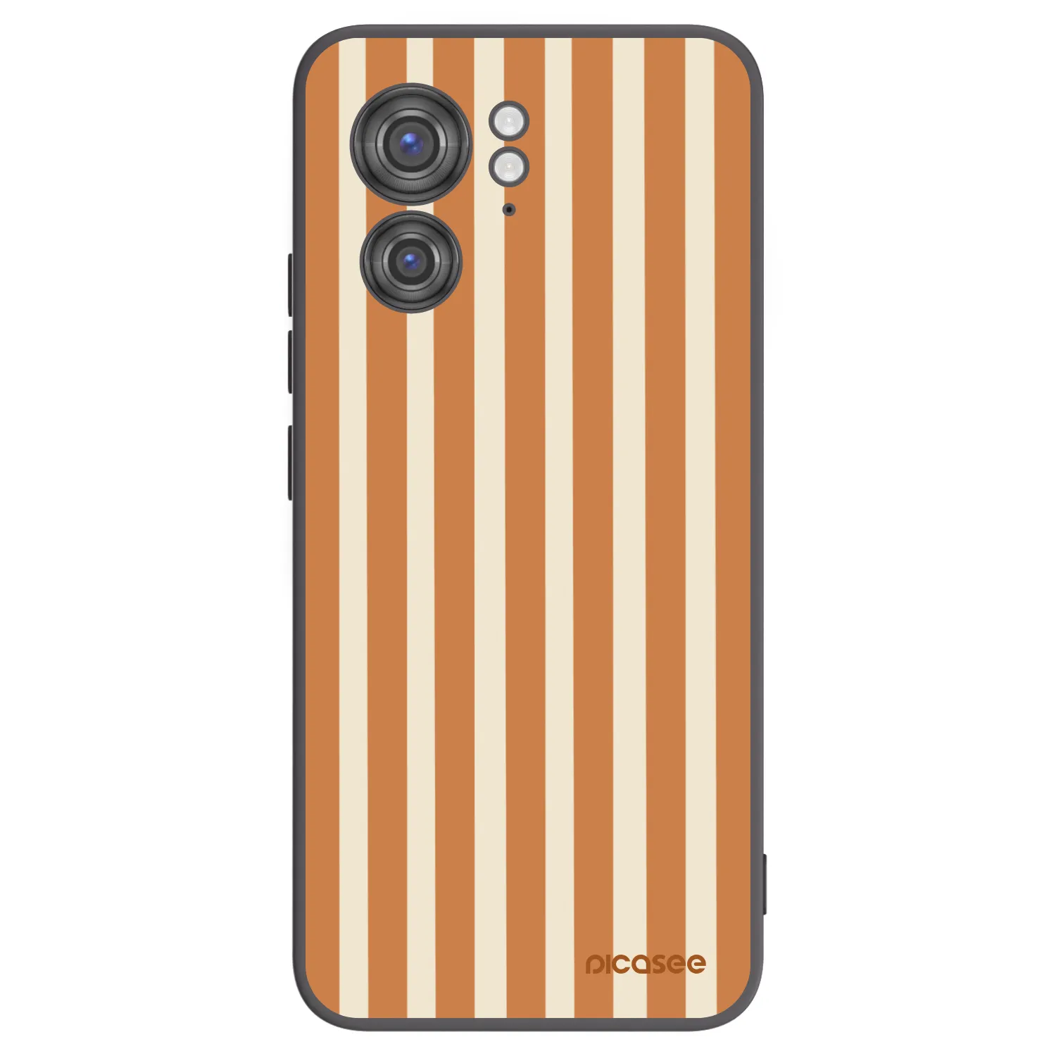 Picasee silikónový čierny obal pre Motorola Edge 40 - Orange lines