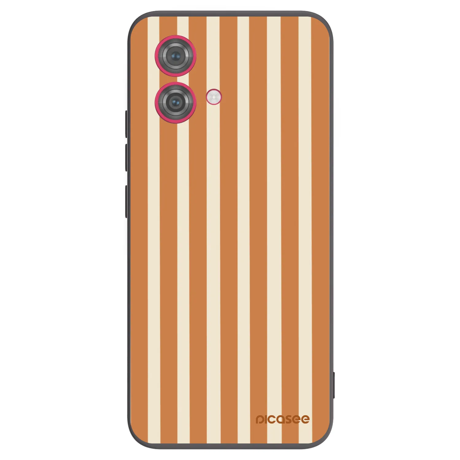 Picasee silikónový čierny obal pre Motorola Moto G84 5G - Orange lines