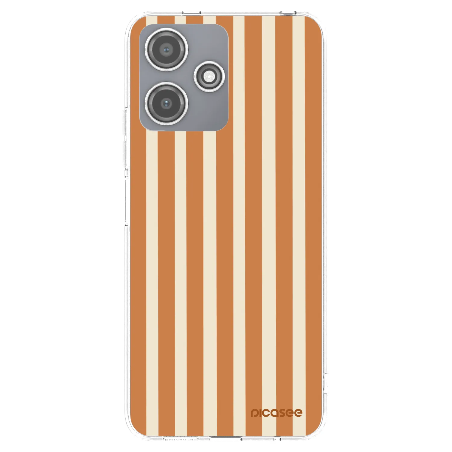 Picasee silikónový prehľadný obal pre Xiaomi Redmi 12 5G - Orange lines