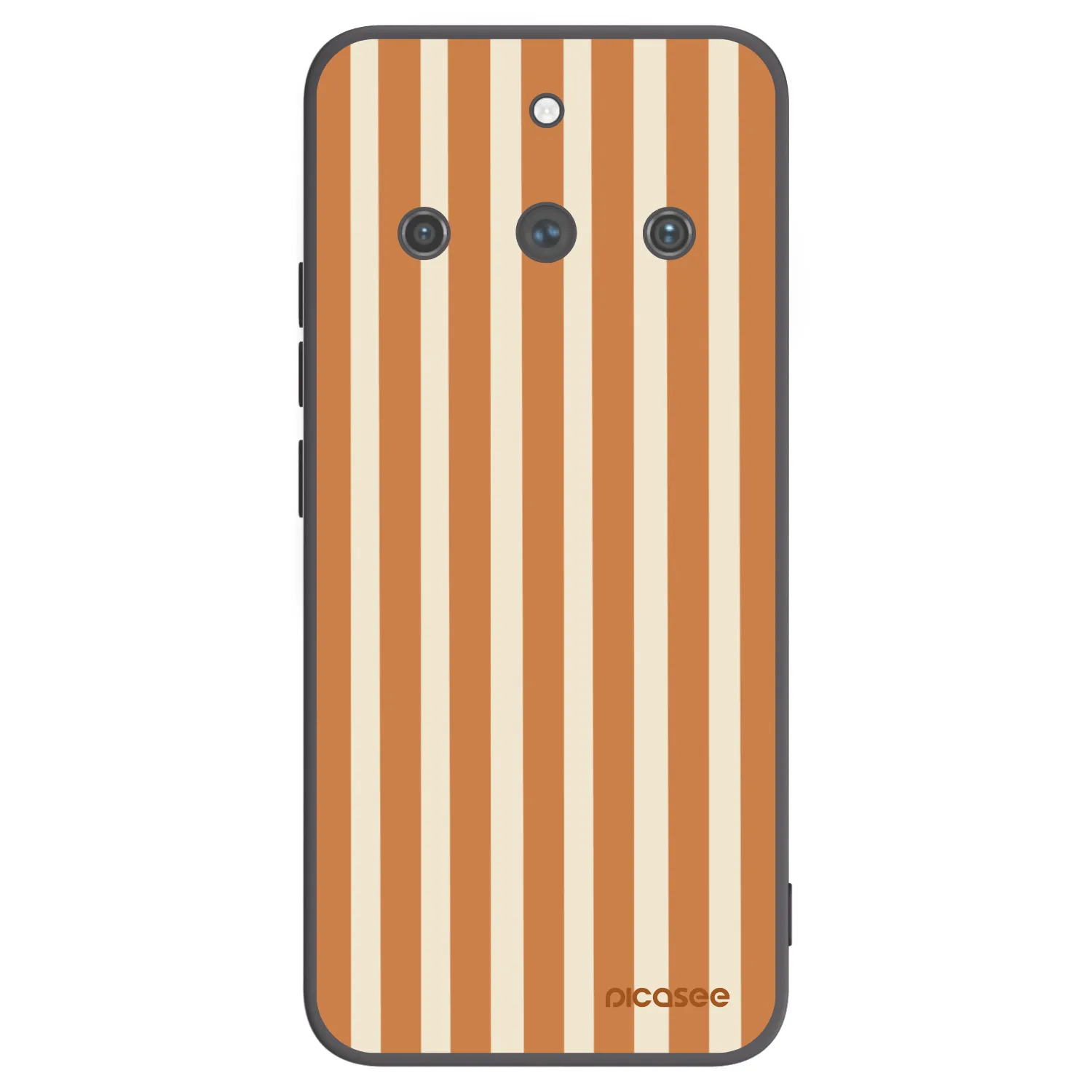 Picasee silikónový čierny obal pre Realme 11 Pro+ - Orange lines