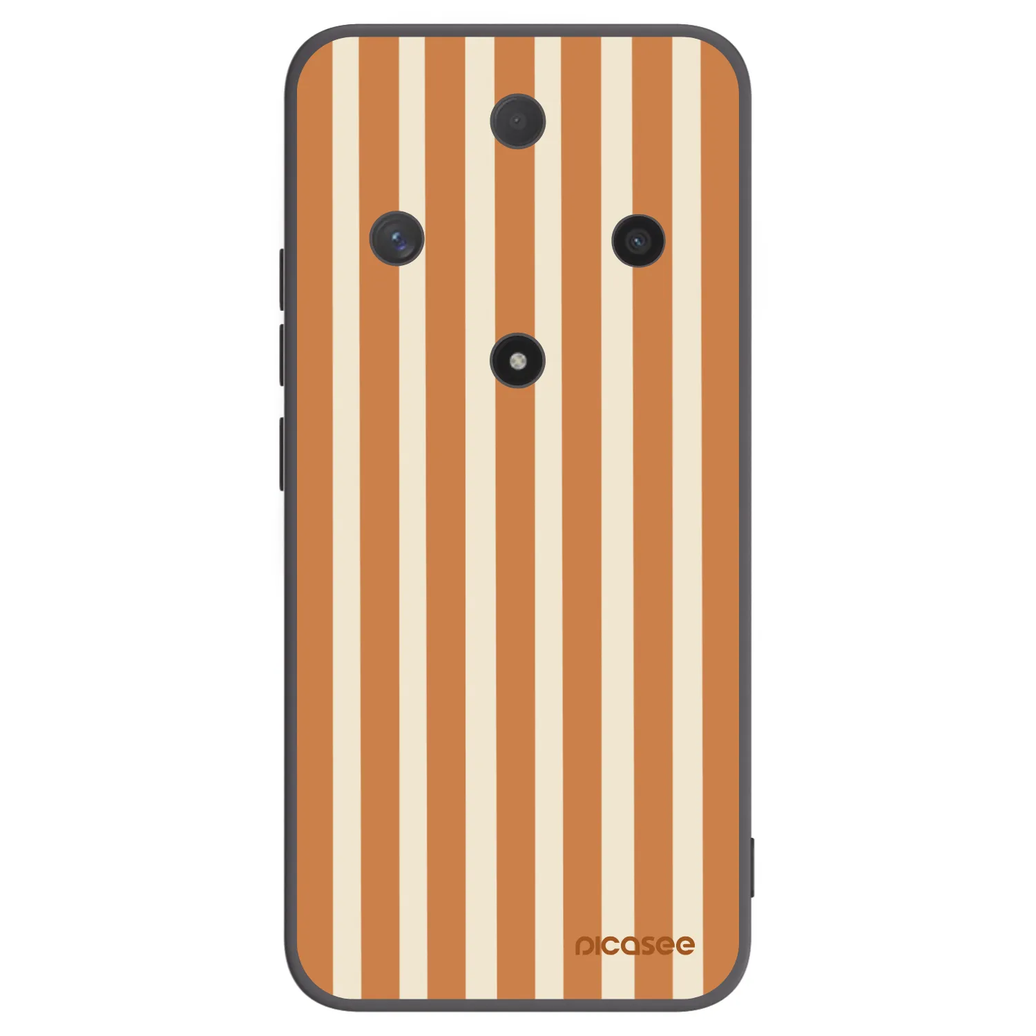 Picasee silikónový čierny obal pre Honor Magic6 Lite 5G - Orange lines
