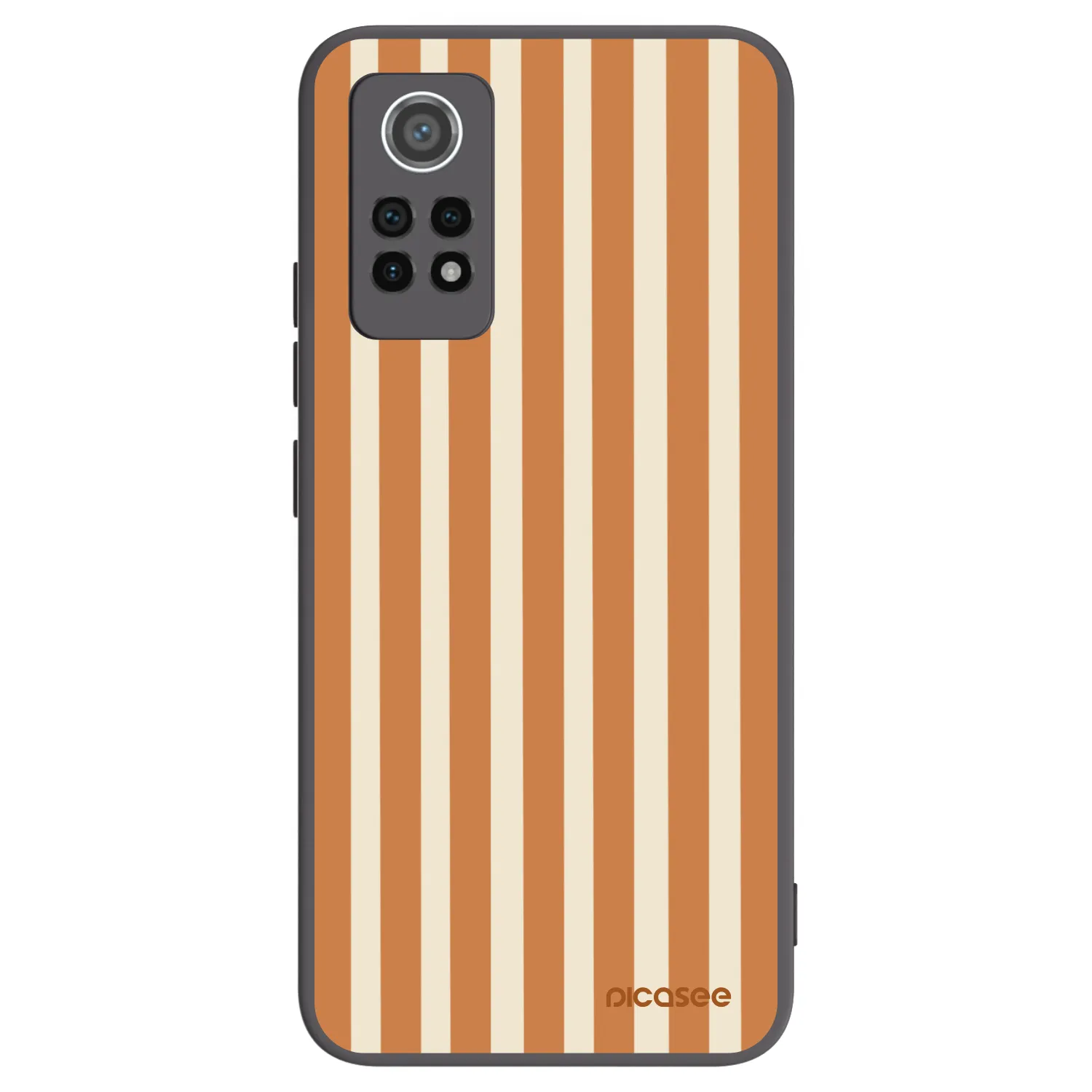 Picasee silikónový čierny obal pre Xiaomi Redmi Note 12 Pro 4G - Orange lines