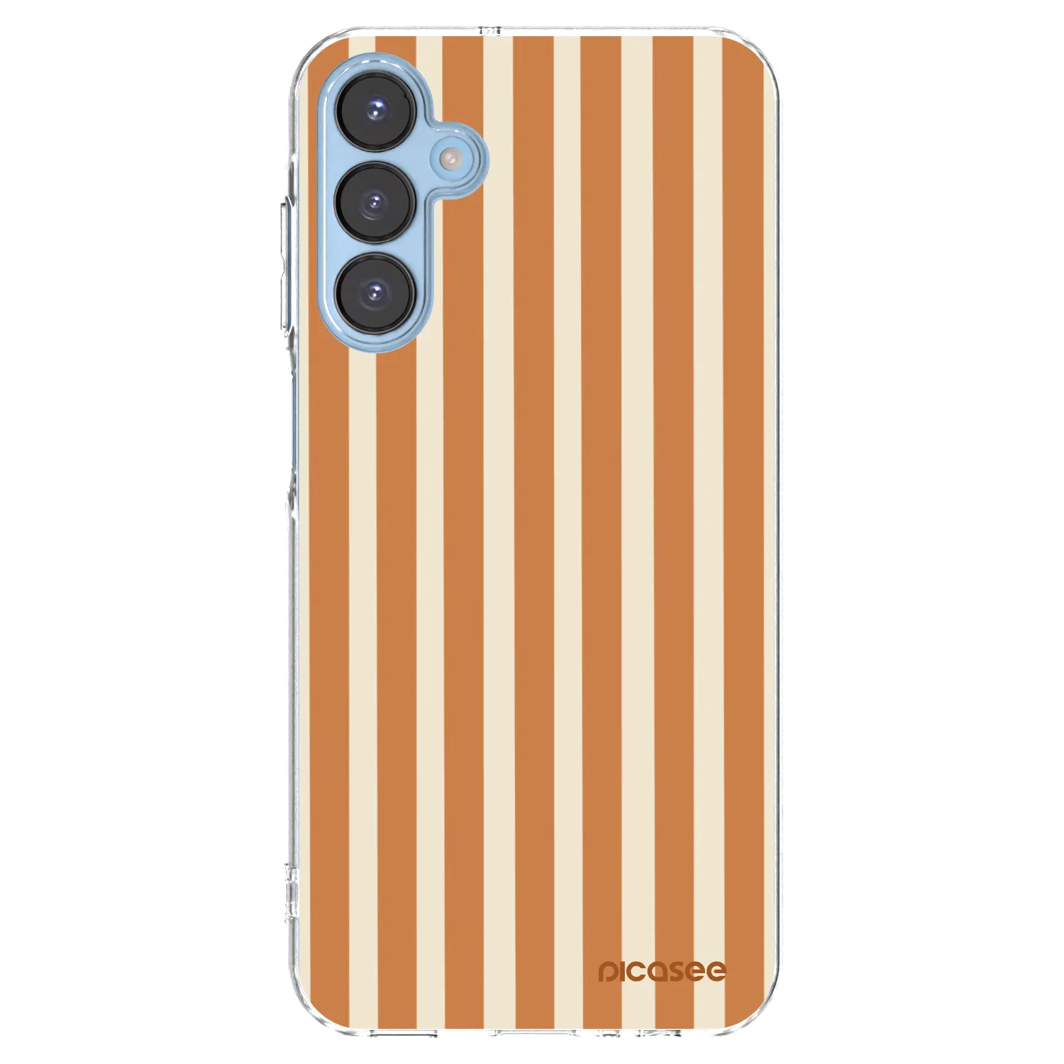 Picasee silikónový prehľadný obal pre Samsung Galaxy A15 A156B 5G - Orange lines