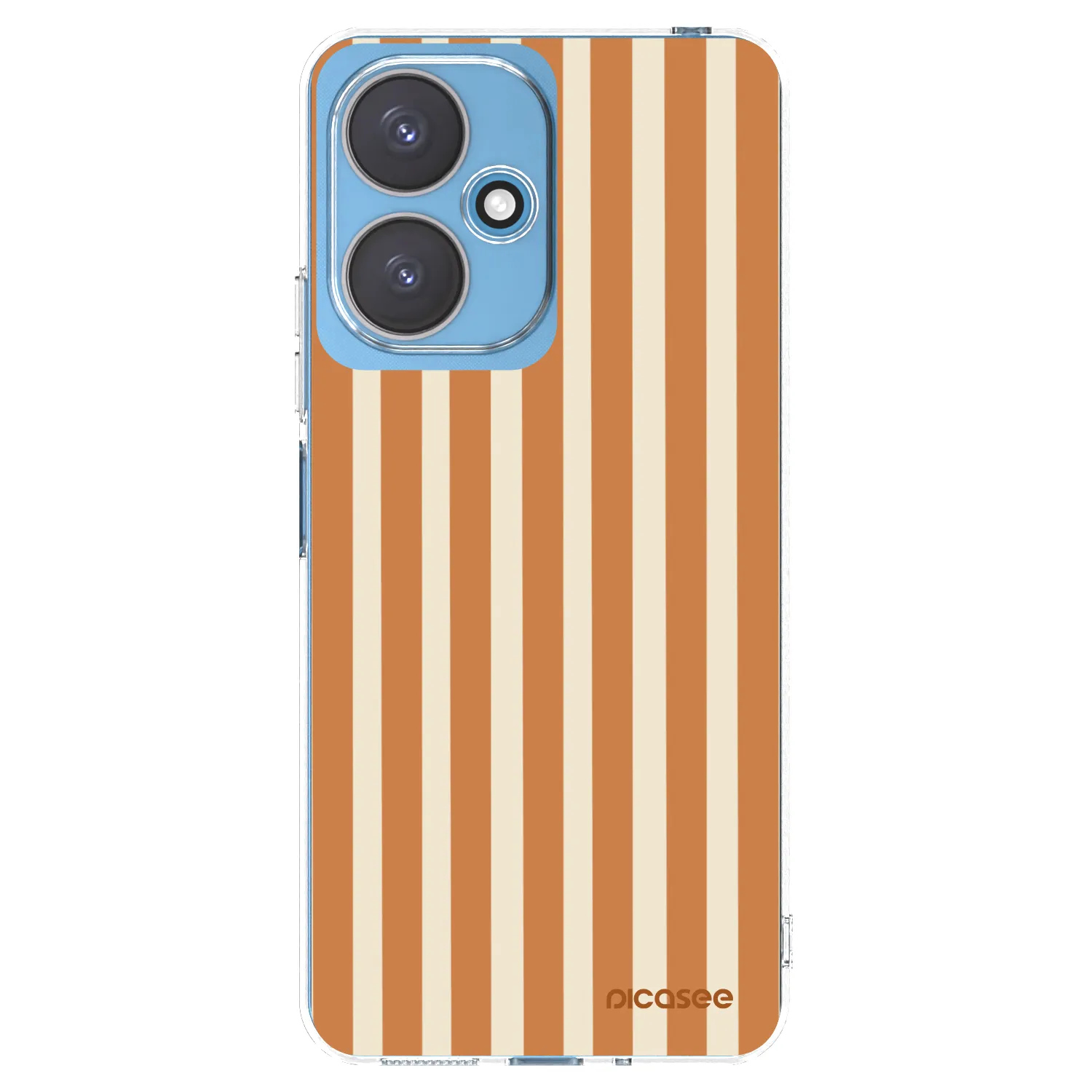 Picasee silikónový prehľadný obal pre Xiaomi Redmi 13C 5G - Orange lines