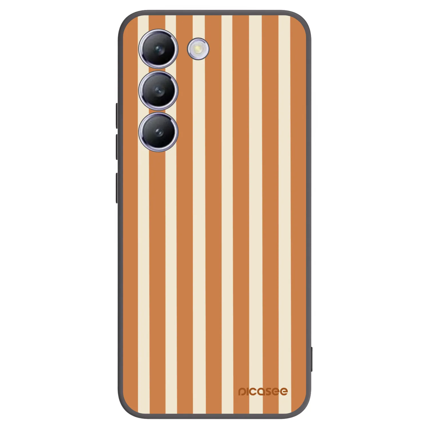 Picasee silikónový čierny obal pre Vivo V40 SE 5G - Orange lines