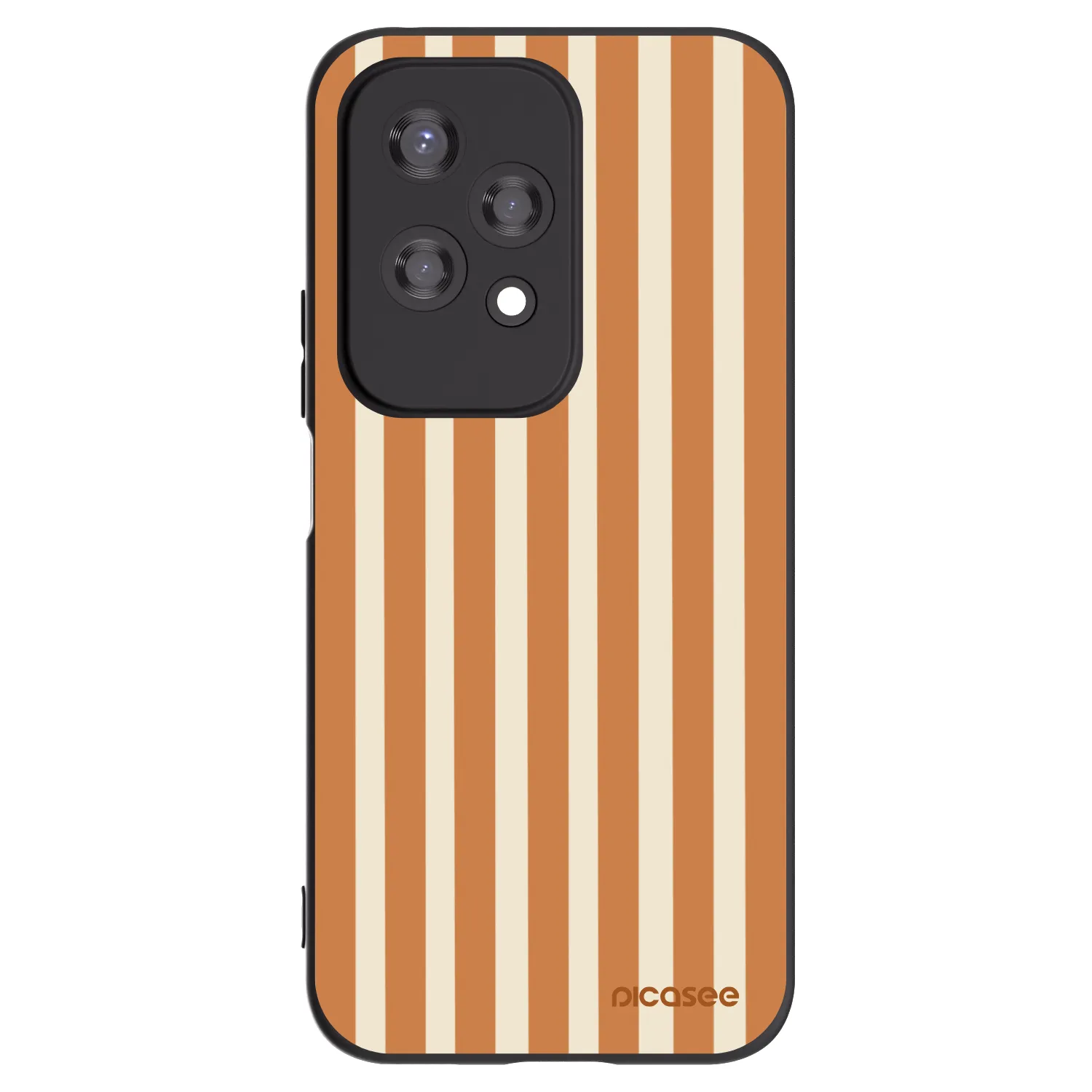 Picasee silikónový čierny obal pre Honor 200 Lite - Orange lines