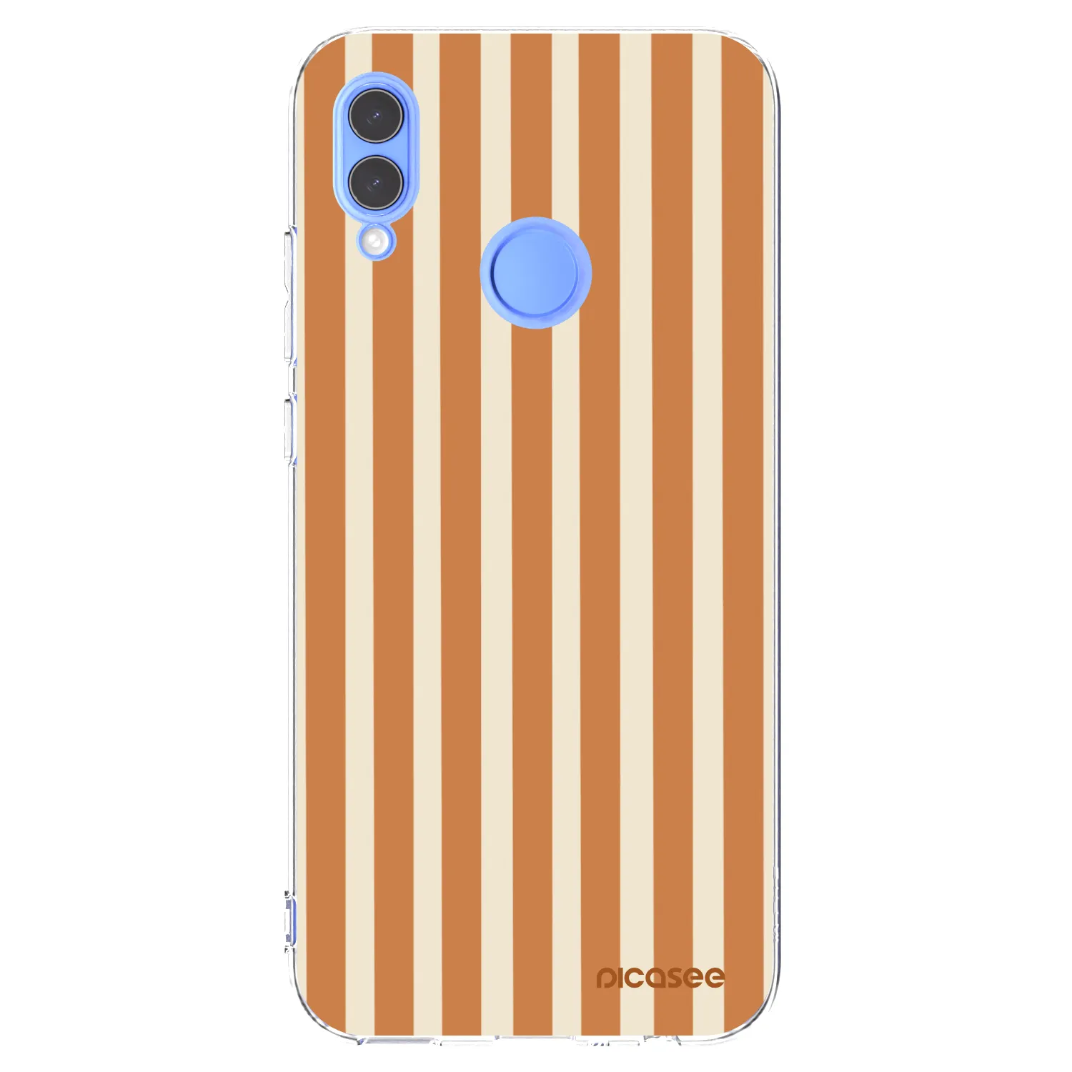 Picasee silikónový prehľadný obal pre Huawei P Smart 2019 - Orange lines