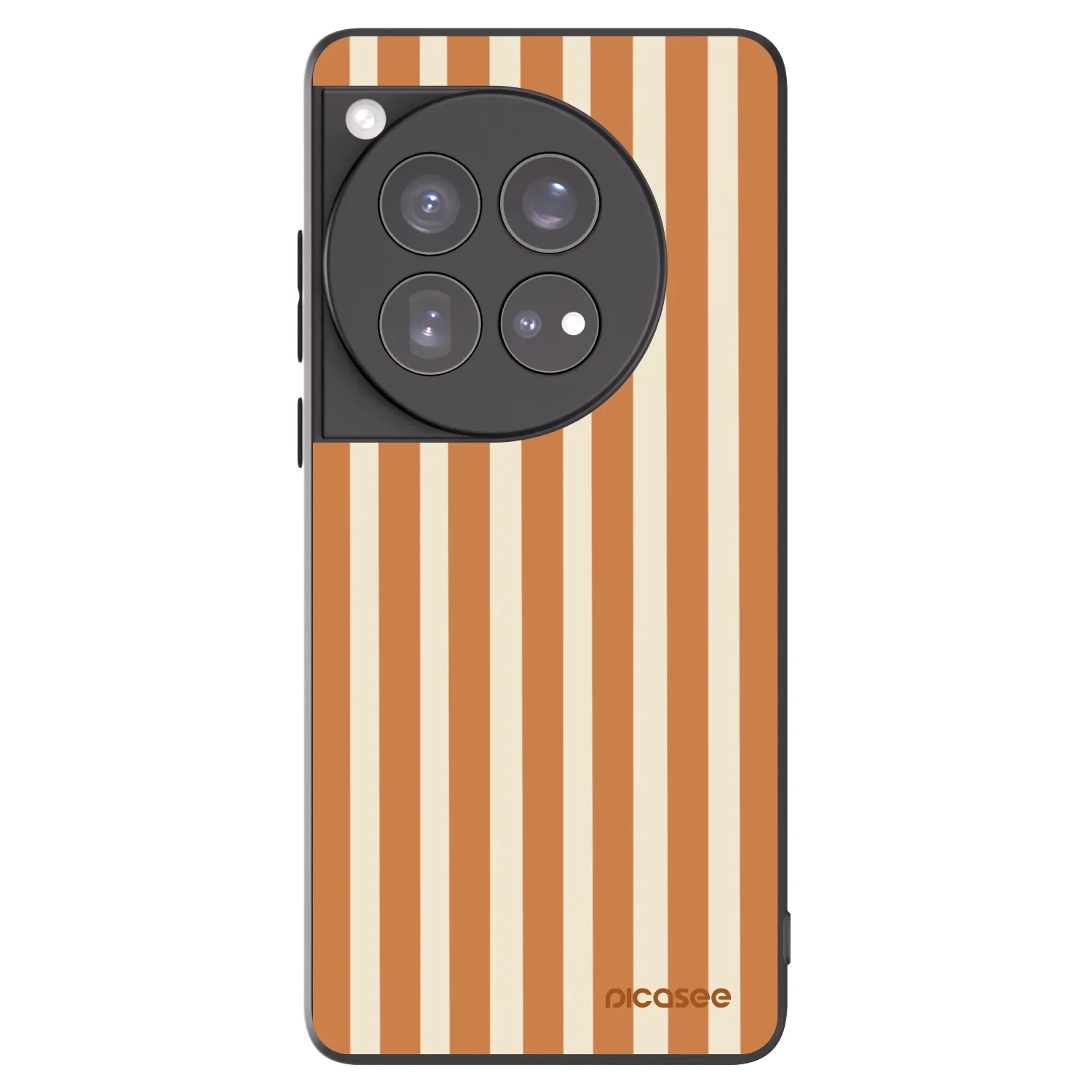 Picasee silikónový čierny obal pre OnePlus 12 5G - Orange lines