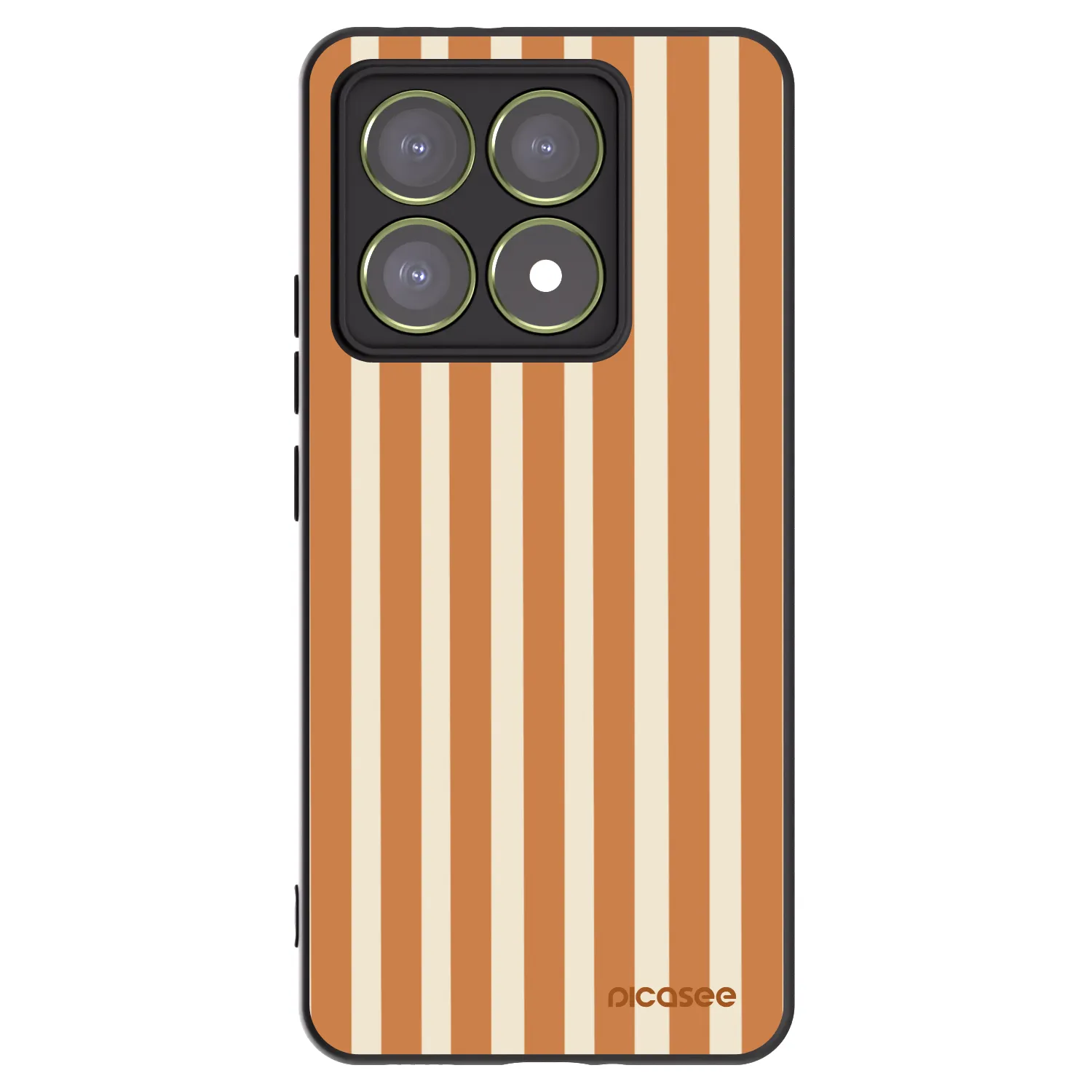Picasee silikónový čierny obal pre Xiaomi 14T - Orange lines