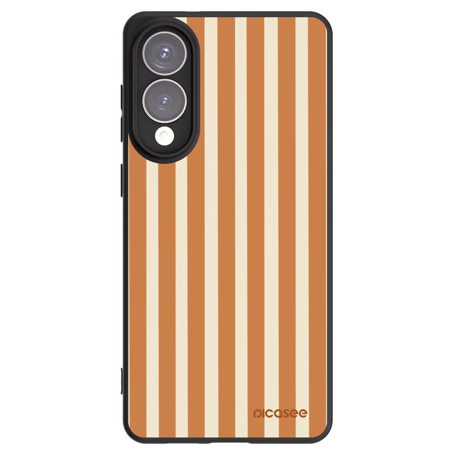 Picasee silikónový čierny obal pre Samsung Galaxy S25 Edge 5G - Orange lines