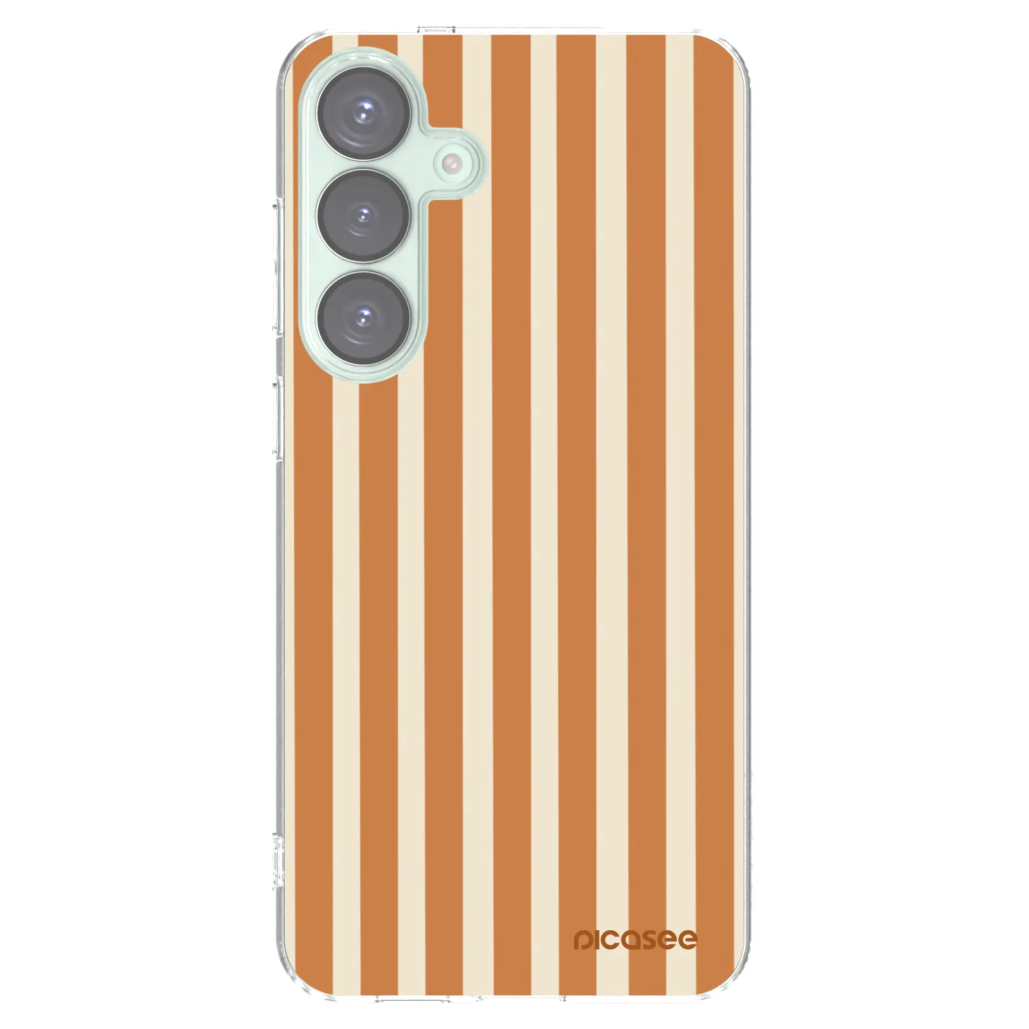 Picasee silikónový prehľadný obal pre Samsung Galaxy S25+ 5G - Orange lines