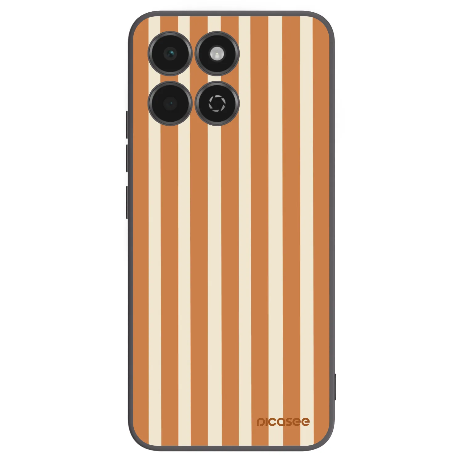 Picasee silikónový čierny obal pre Honor 200 Smart 5G - Orange lines