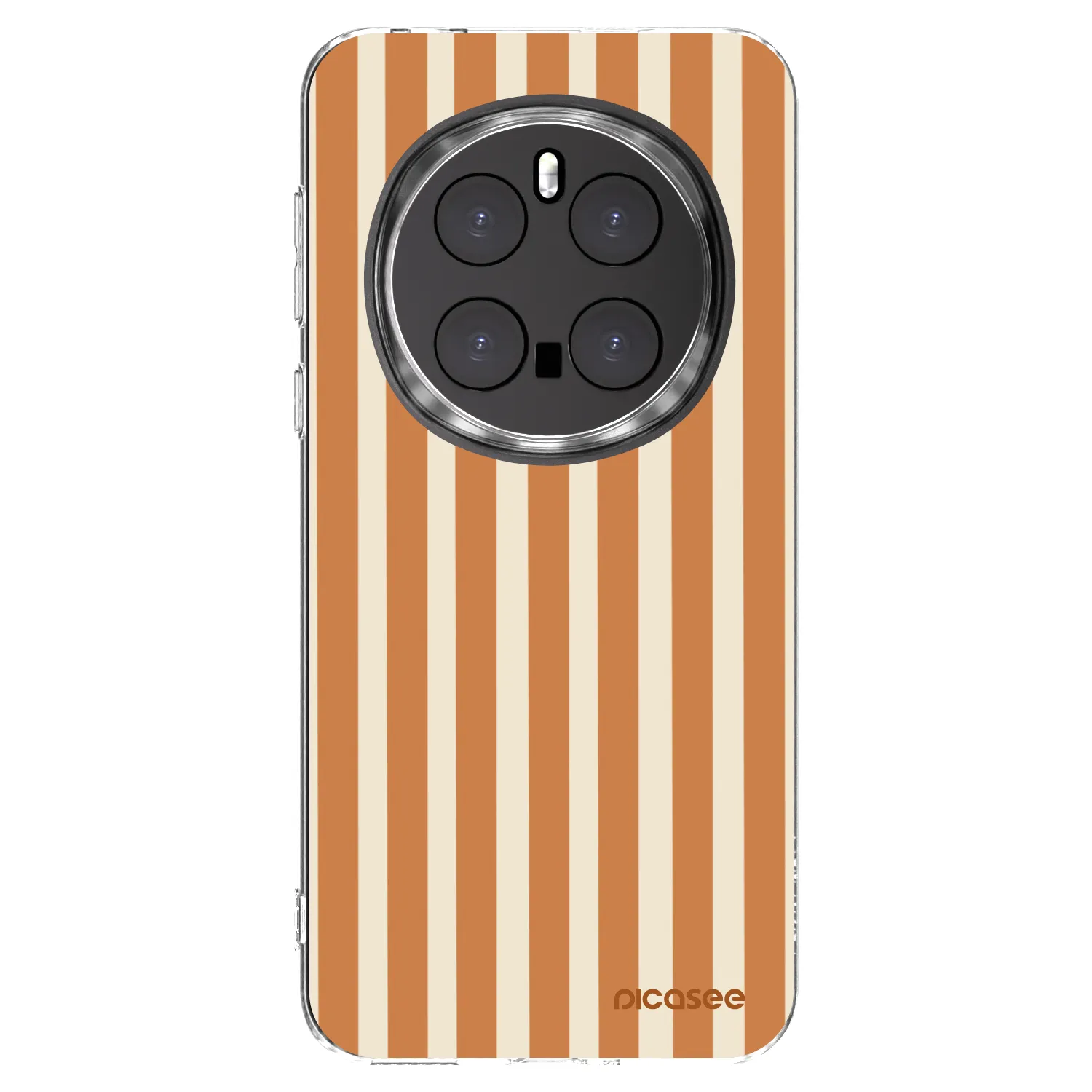 Picasee silikónový prehľadný obal pre Honor Magic7 Pro 5G - Orange lines