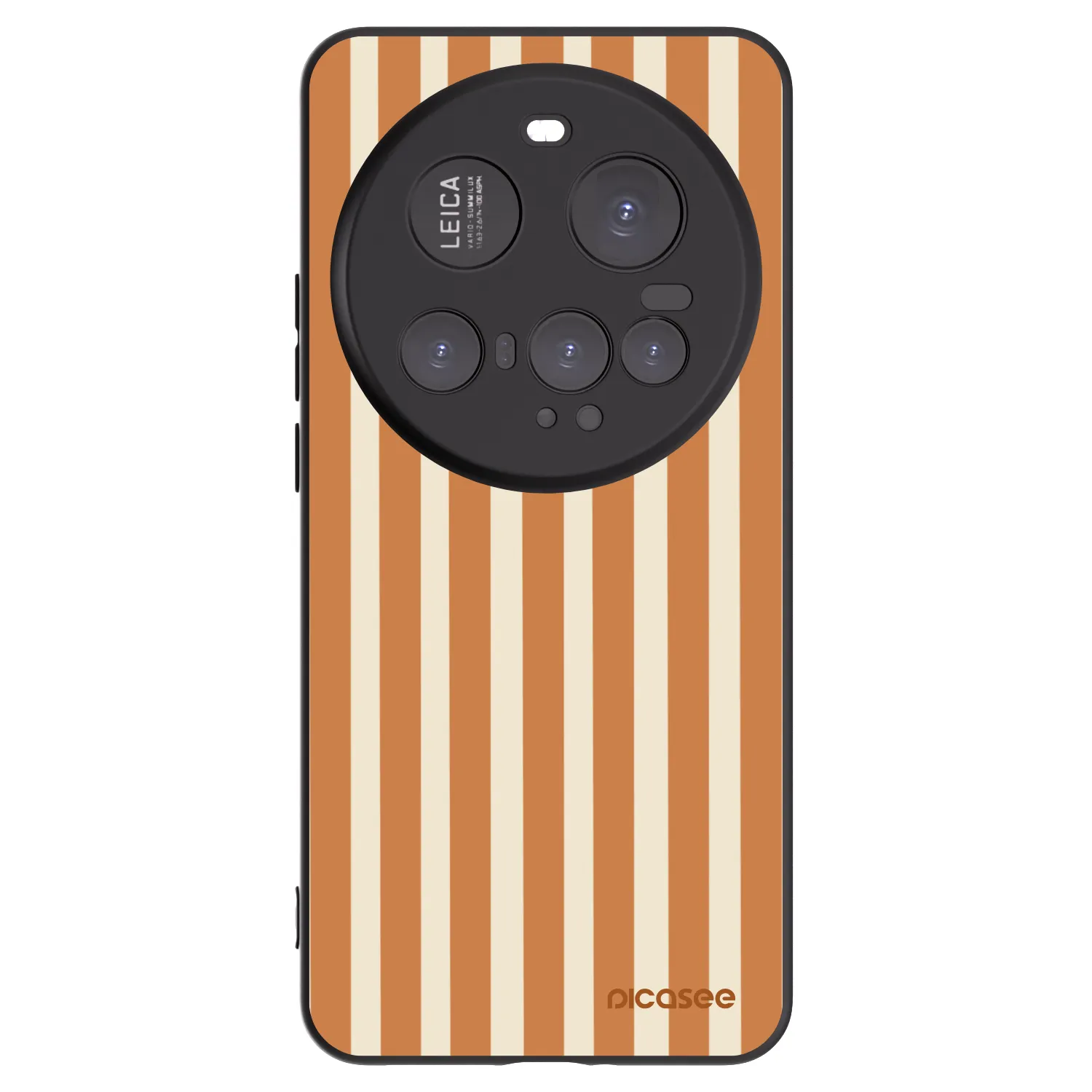 Picasee silikónový čierny obal pre Xiaomi 15 Ultra - Orange lines